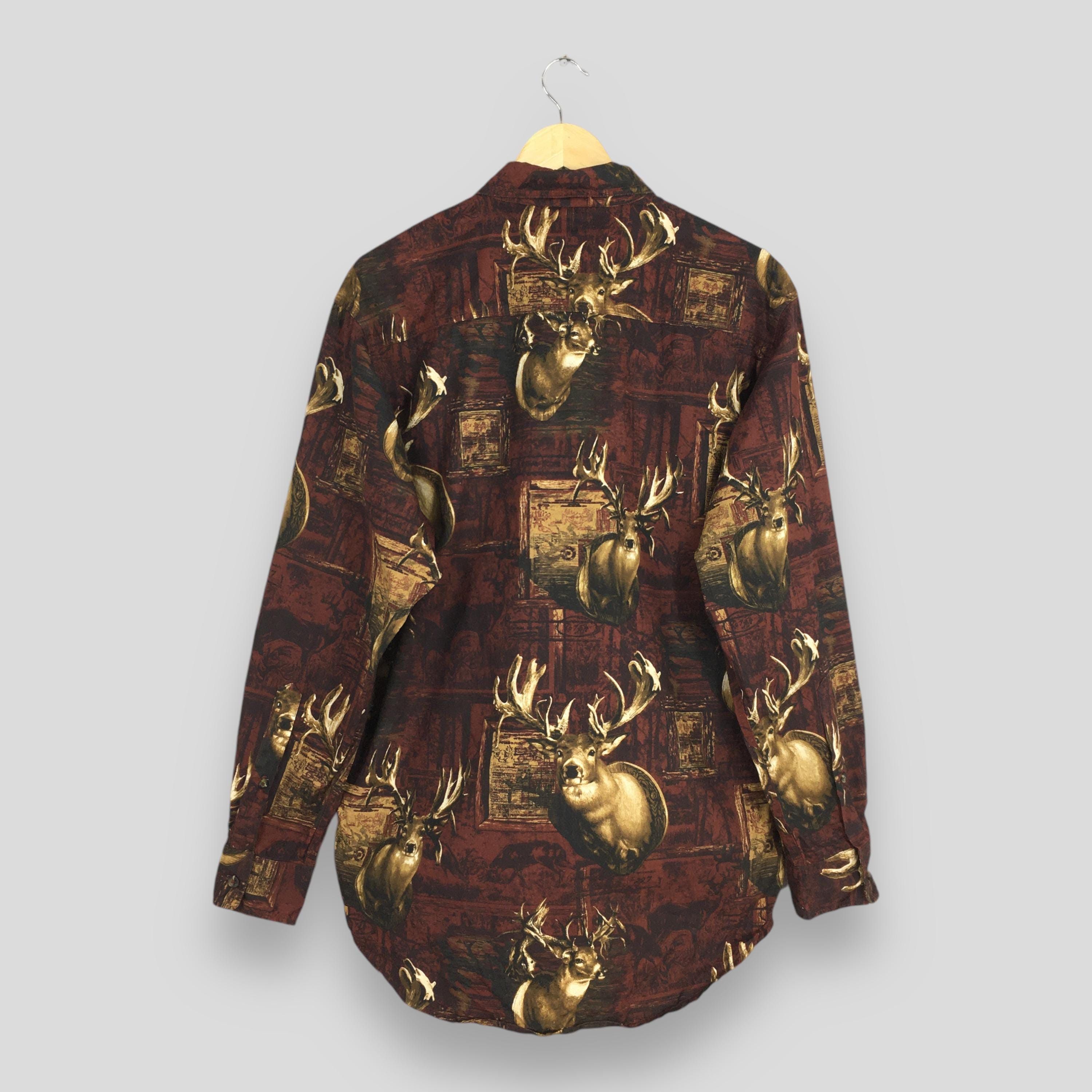 Redhead Vintage Red Head Deer Prints Rustic Shirt Medium Size US M / EU 48-50 / 2 - 6 Thumbnail