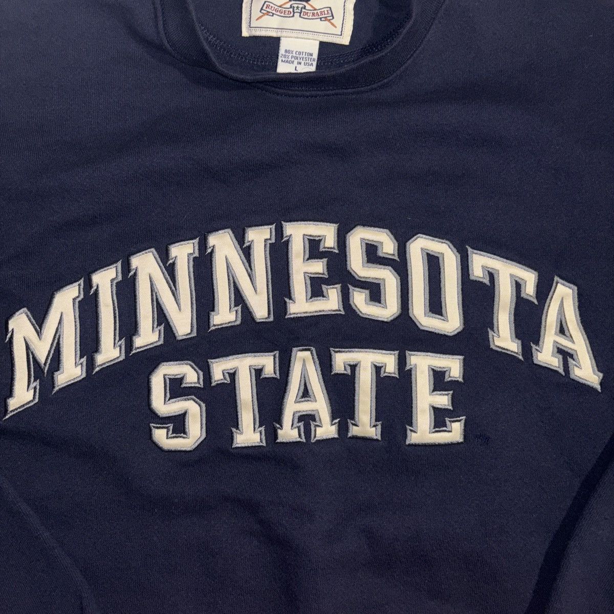 Vintage Minnesota State Mankato Mavericks 90’s Vintage Crew Neck L Size US L / EU 52-54 / 3 - 3 Thumbnail
