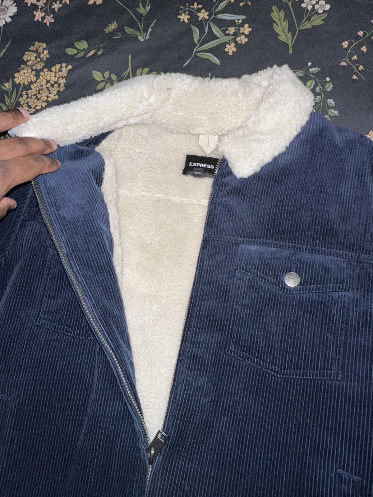 Express Corduroy Sherpa Lined Coat Size US XL / EU 56 / 4 - 1 Thumbnail