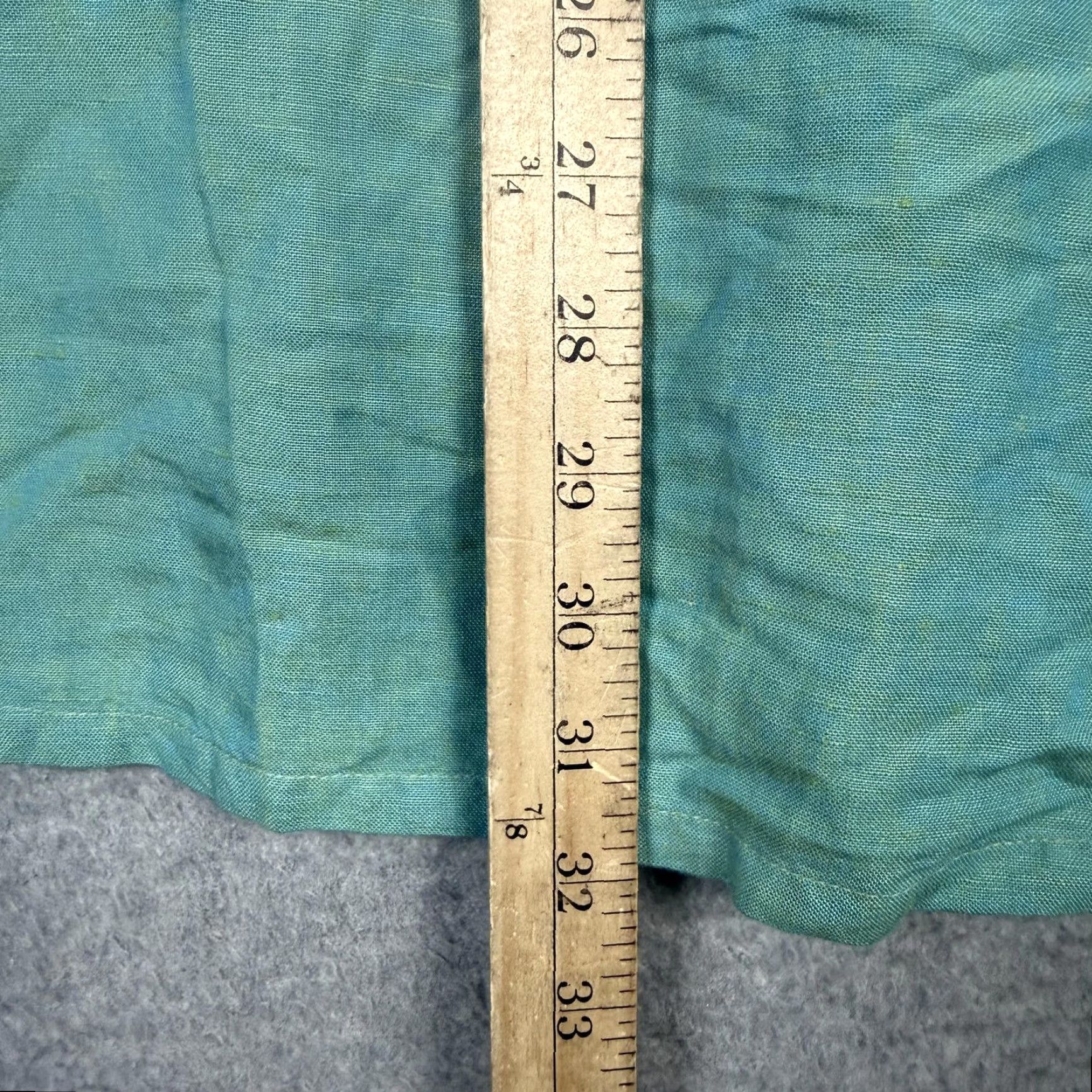 Avenue Avenue Shirt Button-Down Women Plus 18/20 Green Linen Blend Blue Brand New Top Size XXL / US 16-18 / IT 52-54 - 5 Thumbnail