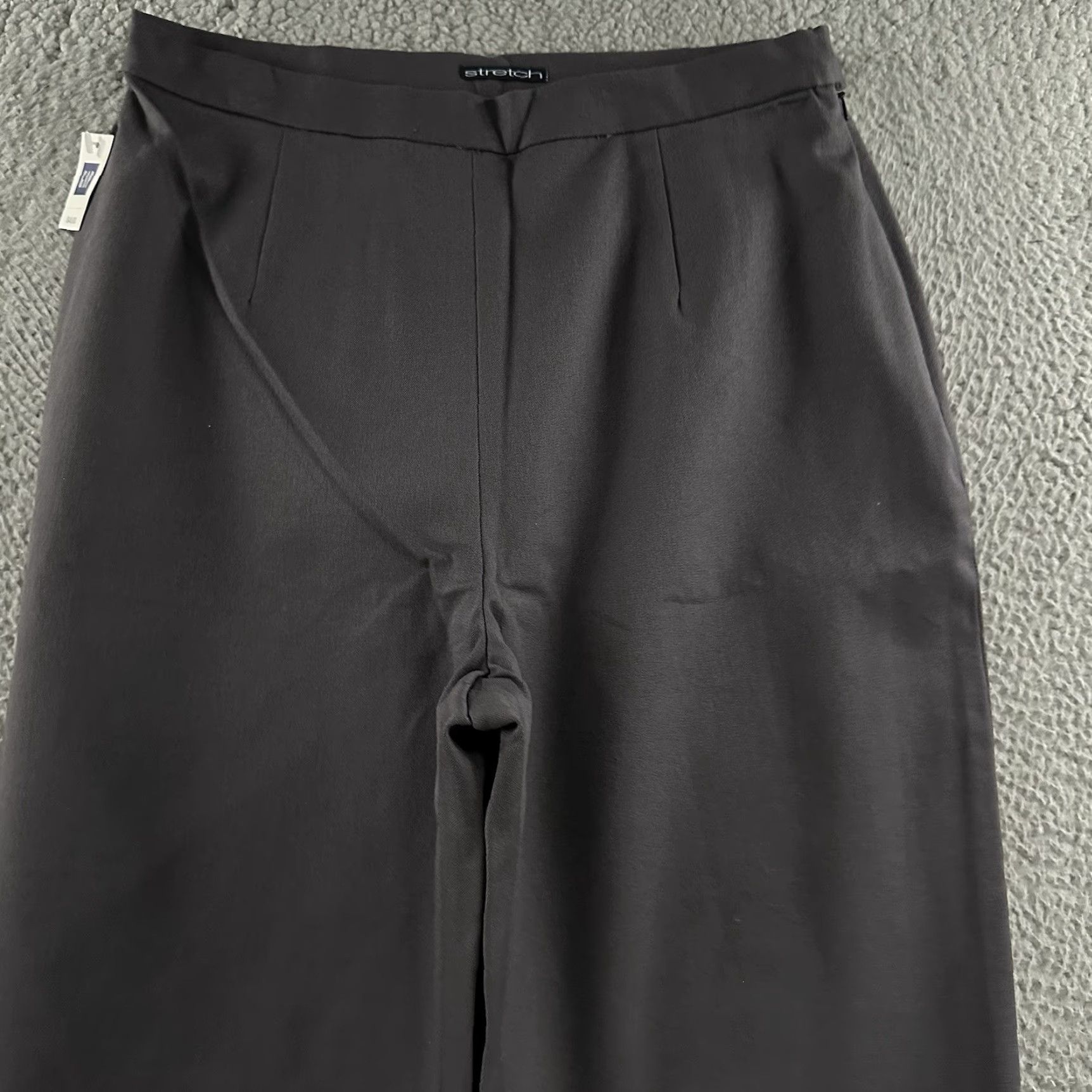 Gap Gap Womens Pants Size 12 Gray High Rise Side Zip Stretch Cotton Blend Size 28" / US 6 / IT 42 - 2 Thumbnail