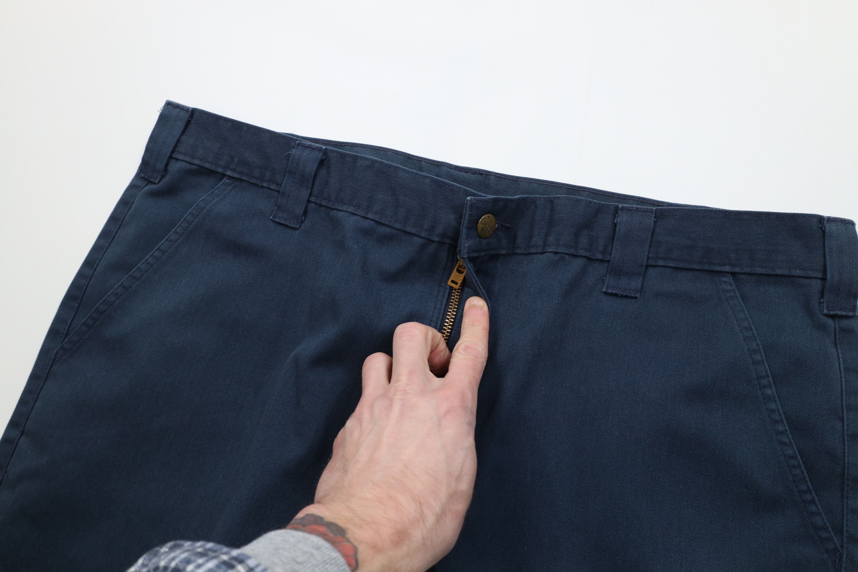 Carhartt Vintage Y2K Carhartt Blended Twill Wide Leg Chino Pants Blue Size US 40 / EU 56 - 8 Thumbnail