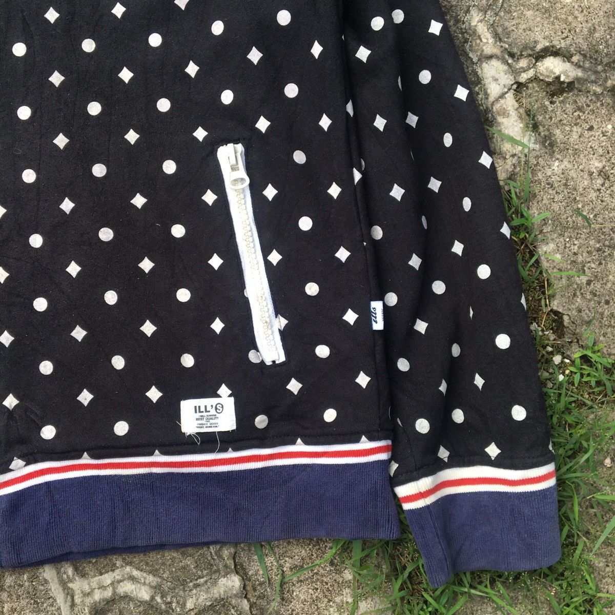 Japanese Brand ILL’S Polkadot zipper hoodie Size US XL / EU 56 / 4 - 4 Thumbnail