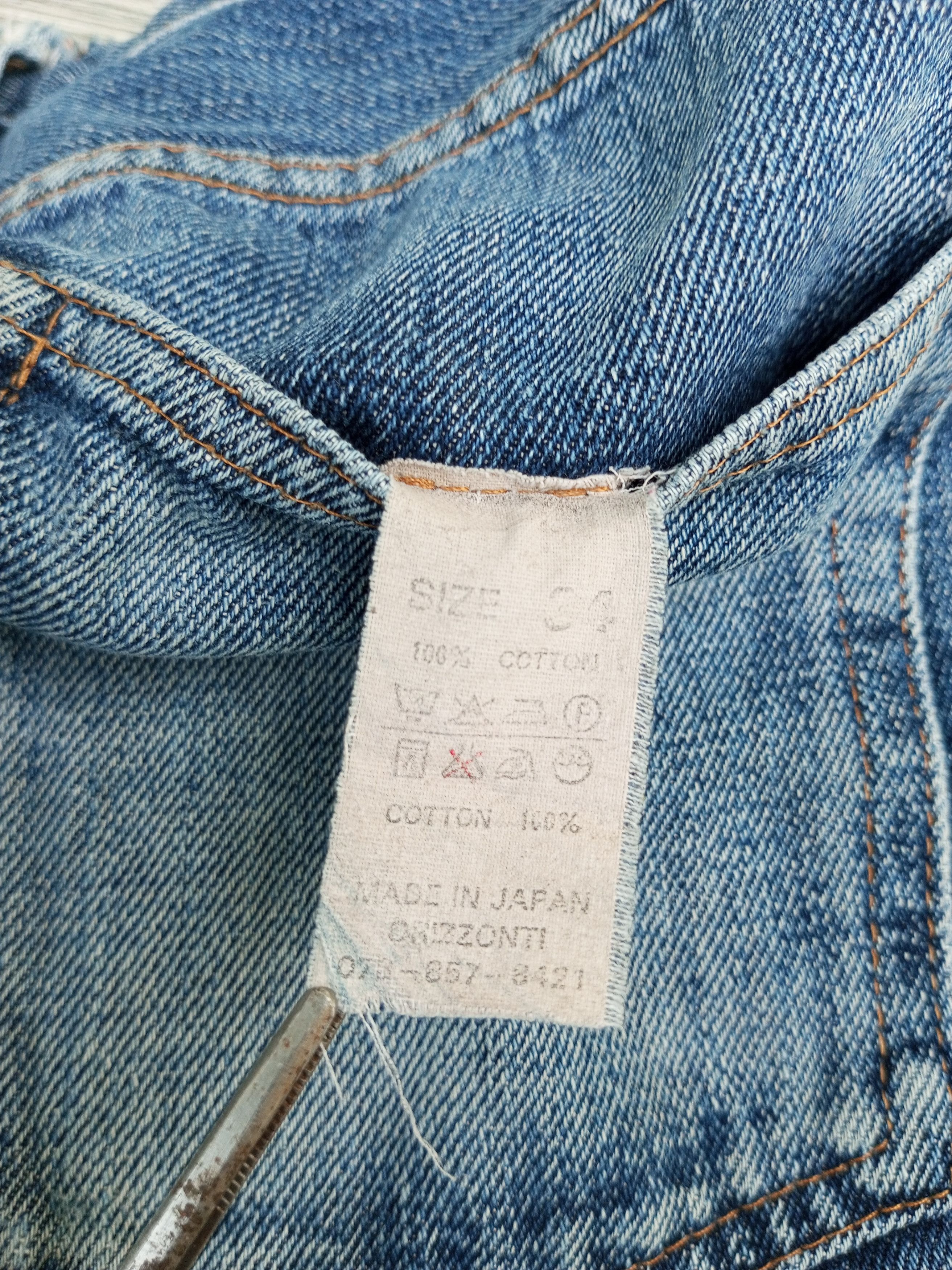 Denime × Japanese Brand Vintage Denime Selvedge Japan Crazy Distress Mud Wash Size US 34 / EU 50 - 14 Thumbnail
