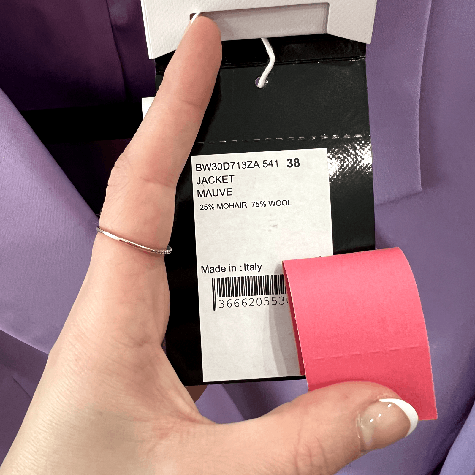 Givenchy NWT $3,975 FW21 RUNWAY Lilac Padlock Jacket Pant Suit Set Size 27" / US 4 / IT 40 - 15 Thumbnail