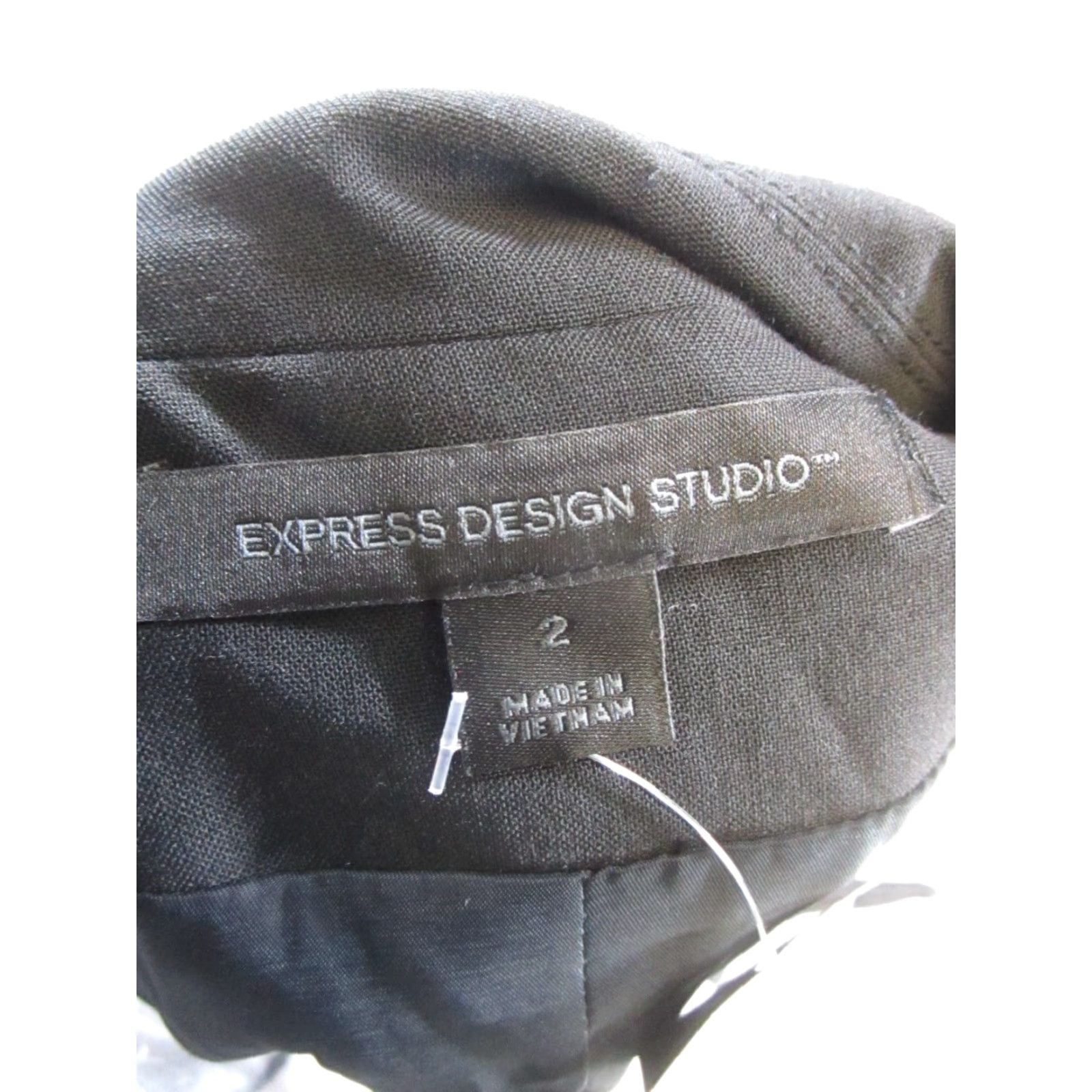 Express Express Design Studio Blazer Womens 2 Black Sports Coat New Size XS / US 0-2 / IT 36-38 - 3 Thumbnail