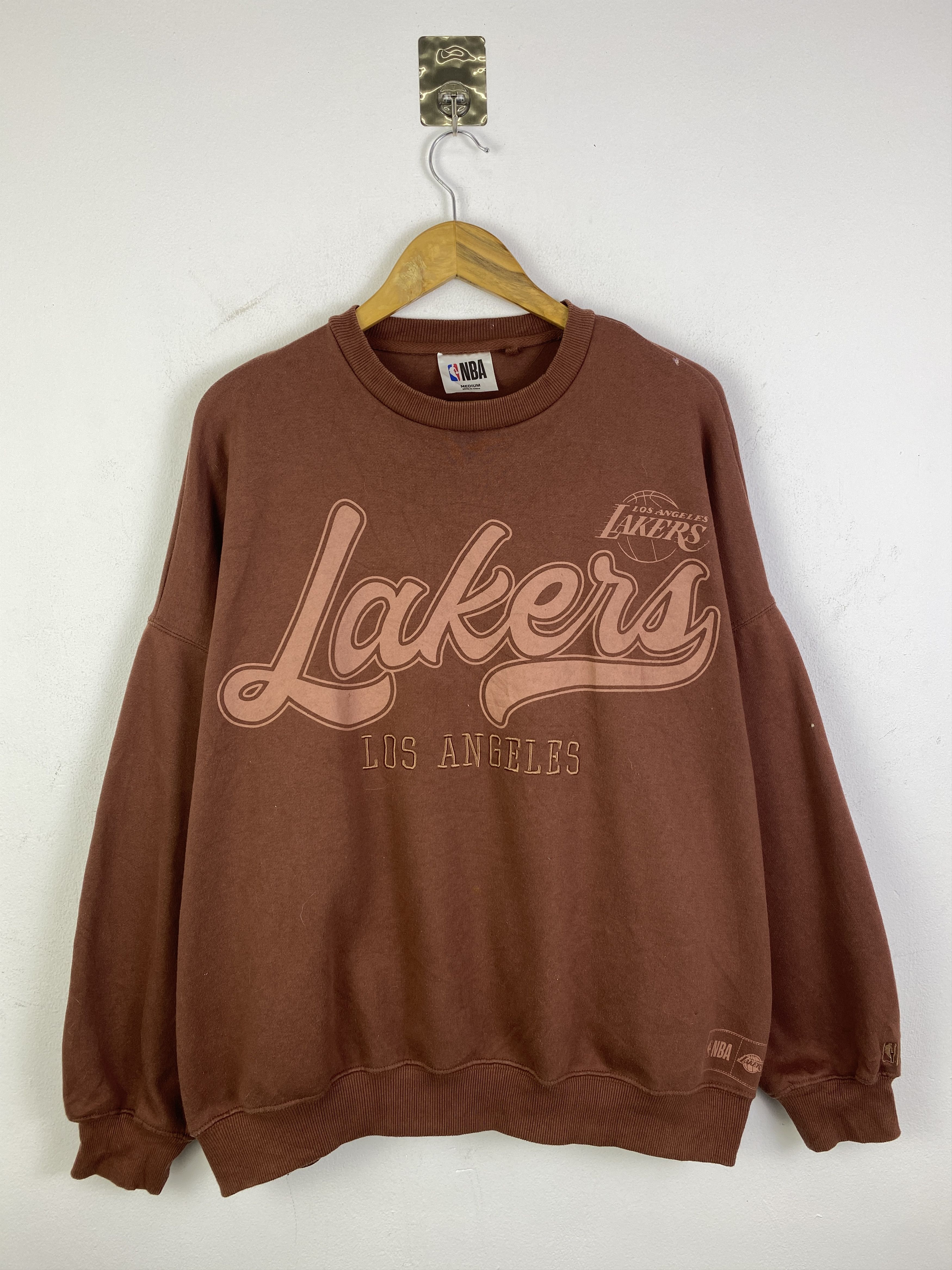 NBA Vintage NBA Lakers Spell Out Crewneck Sweatshirt SH0322 Size US M / EU 48-50 / 2 - 1 Thumbnail