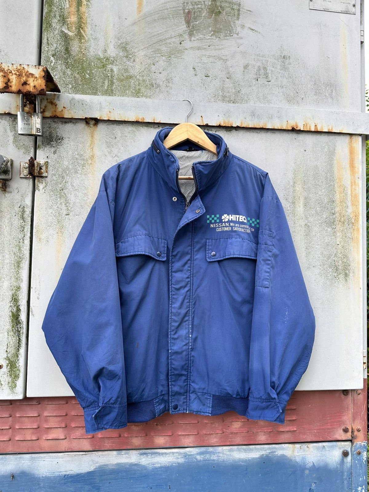 Vintage 👹Vintage Faded Nissan Hiteq Bomber Jacket Size US M / EU 48-50 / 2 - 3 Thumbnail