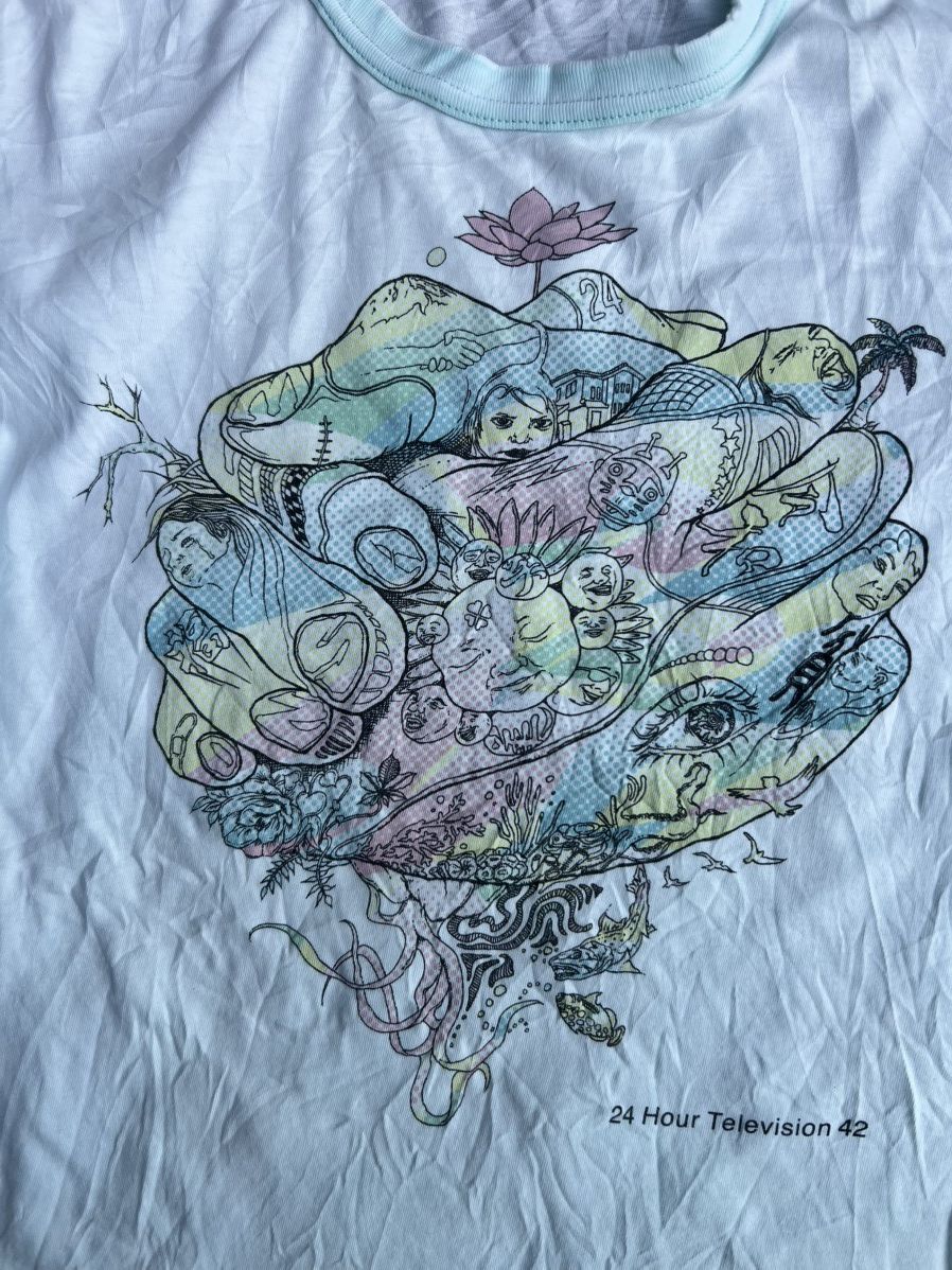 Japanese Brand × Vintage 24 Hour Television Printed Tee Size US M / EU 48-50 / 2 - 4 Thumbnail