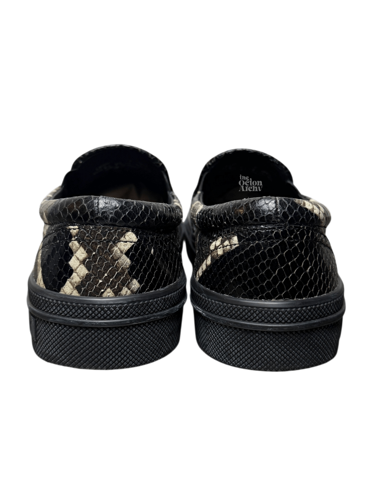 Bally Bally Leory Python Print Leather Slip-On Sneaker Size US 9.5 / EU 42-43 - 4 Thumbnail