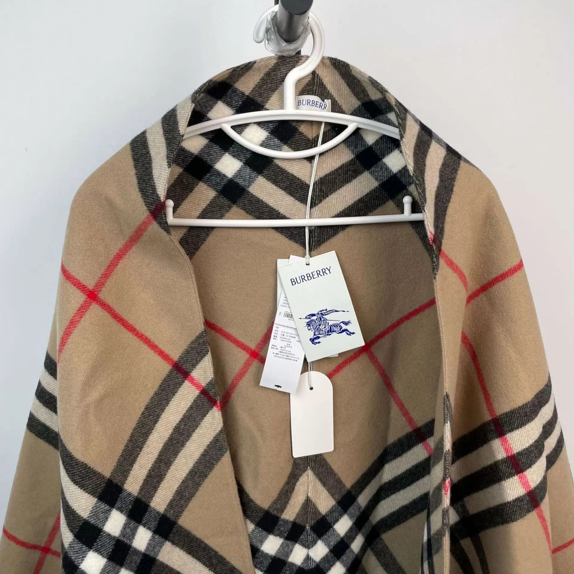 Burberry Burberry Yellow Check Wool Shawl NWT Size ONE SIZE - 8 Thumbnail