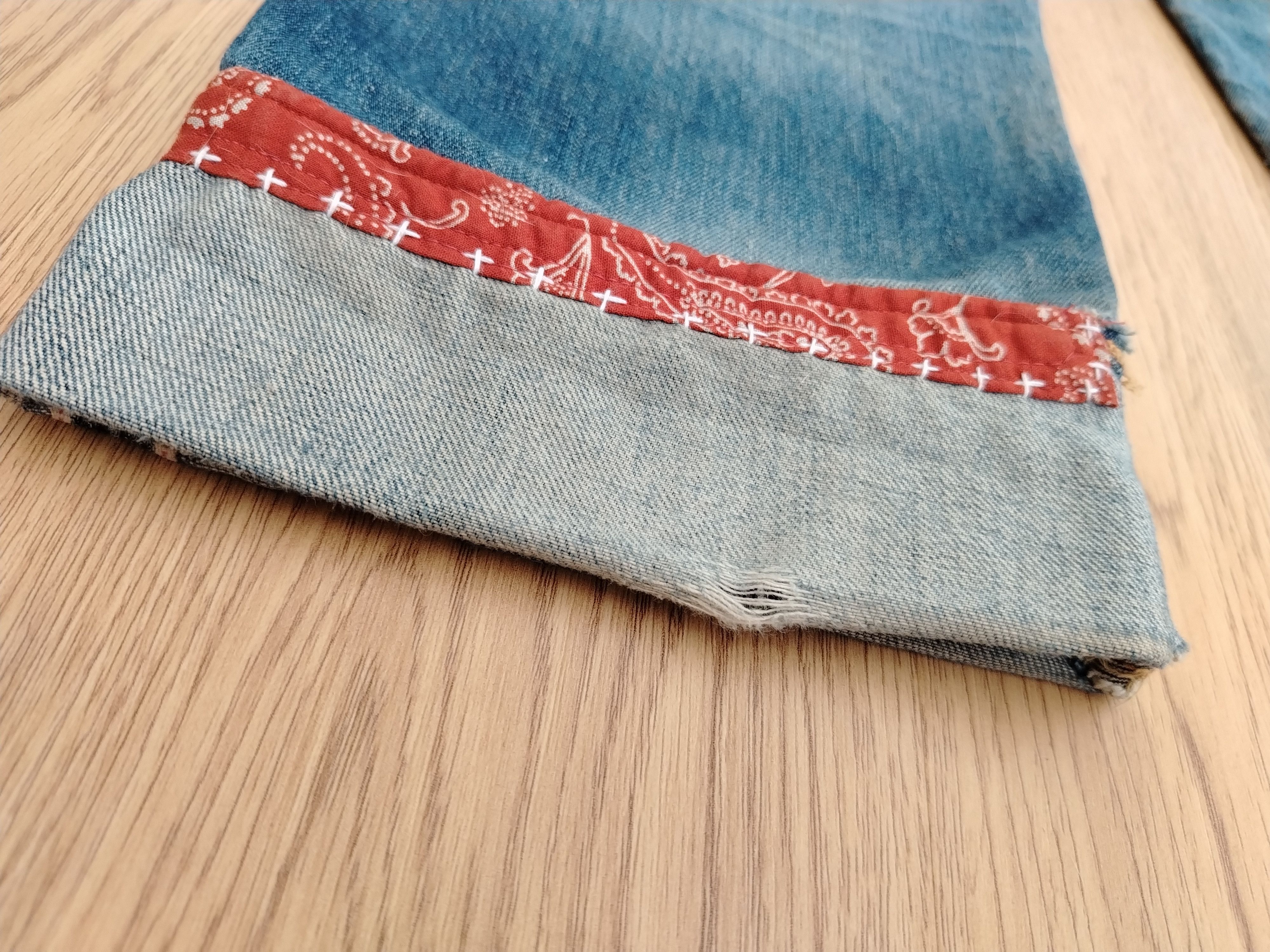 Evisu Evisu Jeans Vintage (Evis) Boro Remaked Size US 31 - 22 Thumbnail