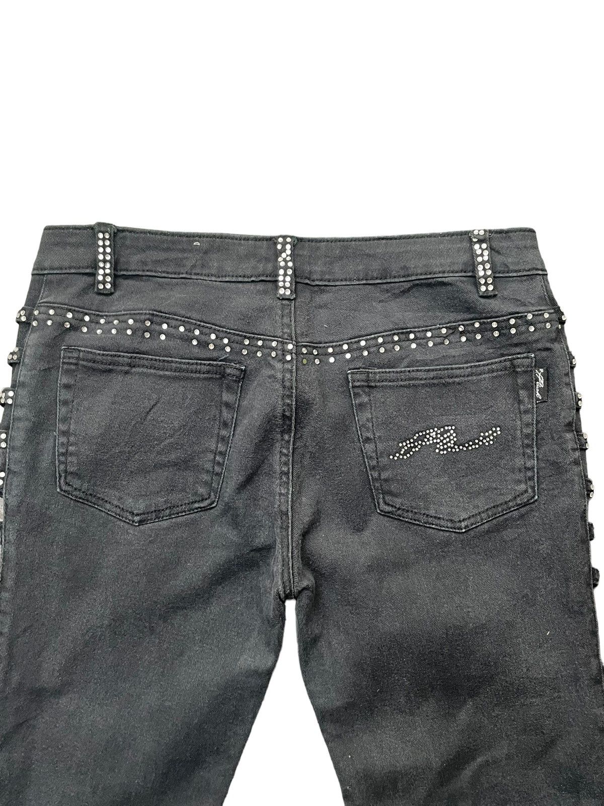 Designer Platinum Plush Flare Custom Denim Size 31" - 8 Thumbnail