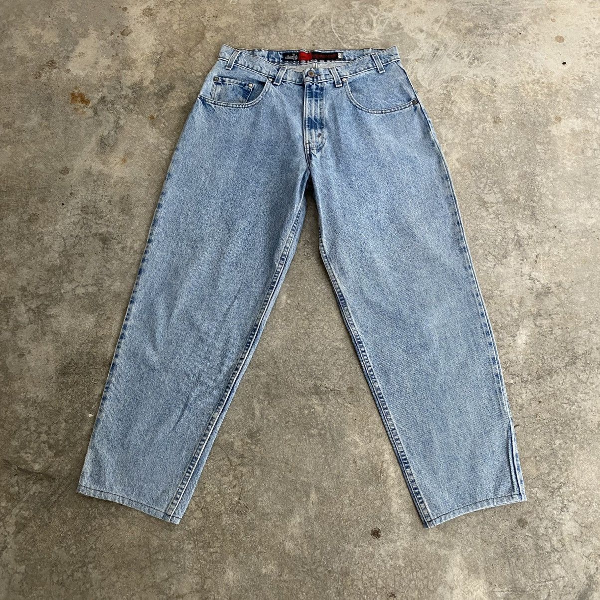 Levi's Vintage 90’s Levis Silvertab Loose Wide Denim Jeans Size US 33 - 1 Thumbnail