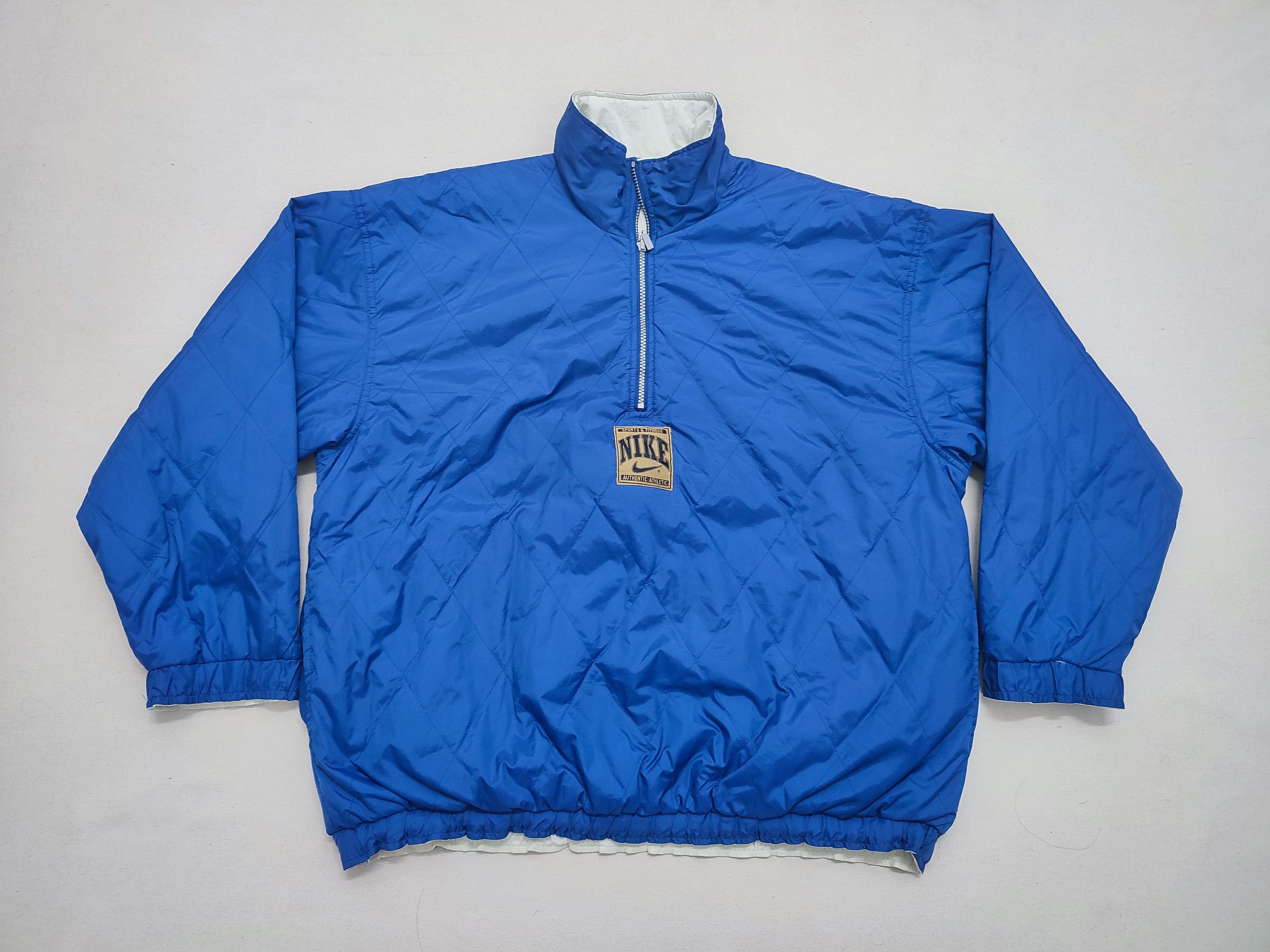 Nike Vintage 1990s Nike Centre Logo Reversible Light Jacket Size US M / EU 48-50 / 2 - 2 Thumbnail