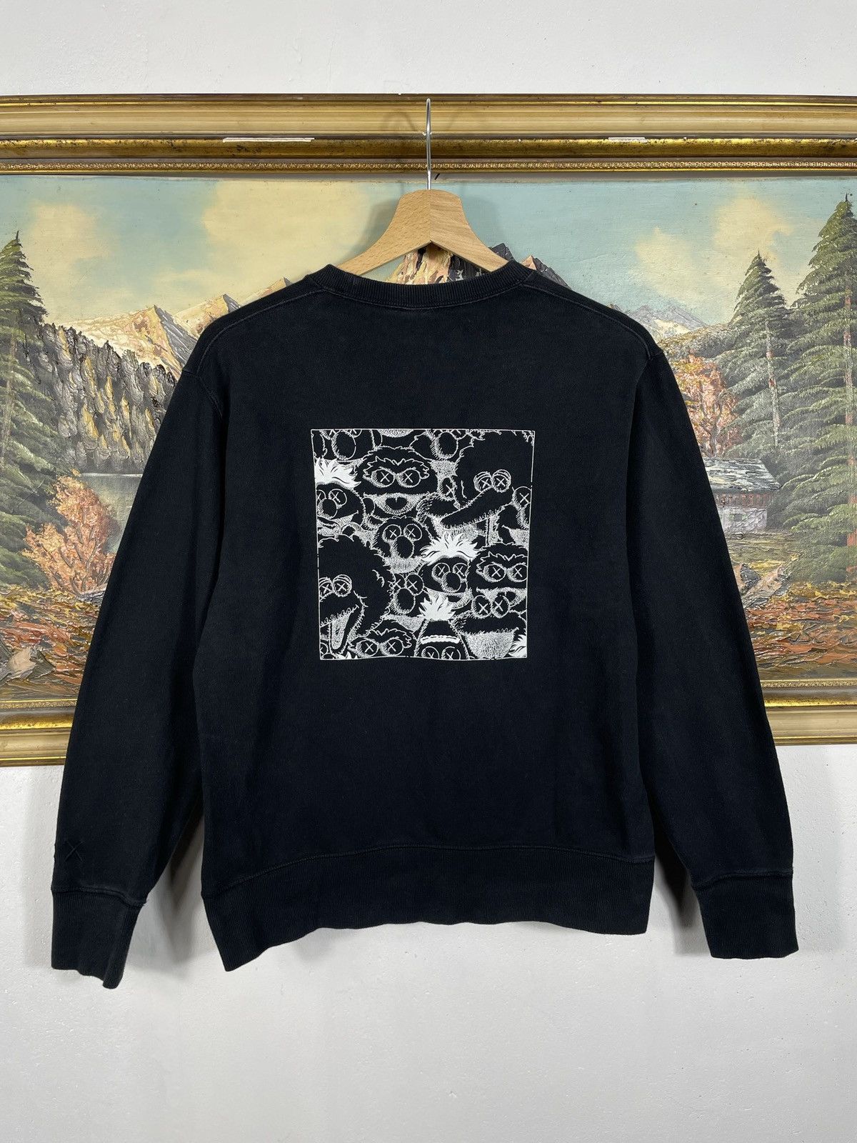 Japanese Brand × Kaws × Uniqlo Kaws x Uniqlo Sesame Street Hoodie Japanese Baggy Loose Size US S / EU 44-46 / 1 - 2 Thumbnail