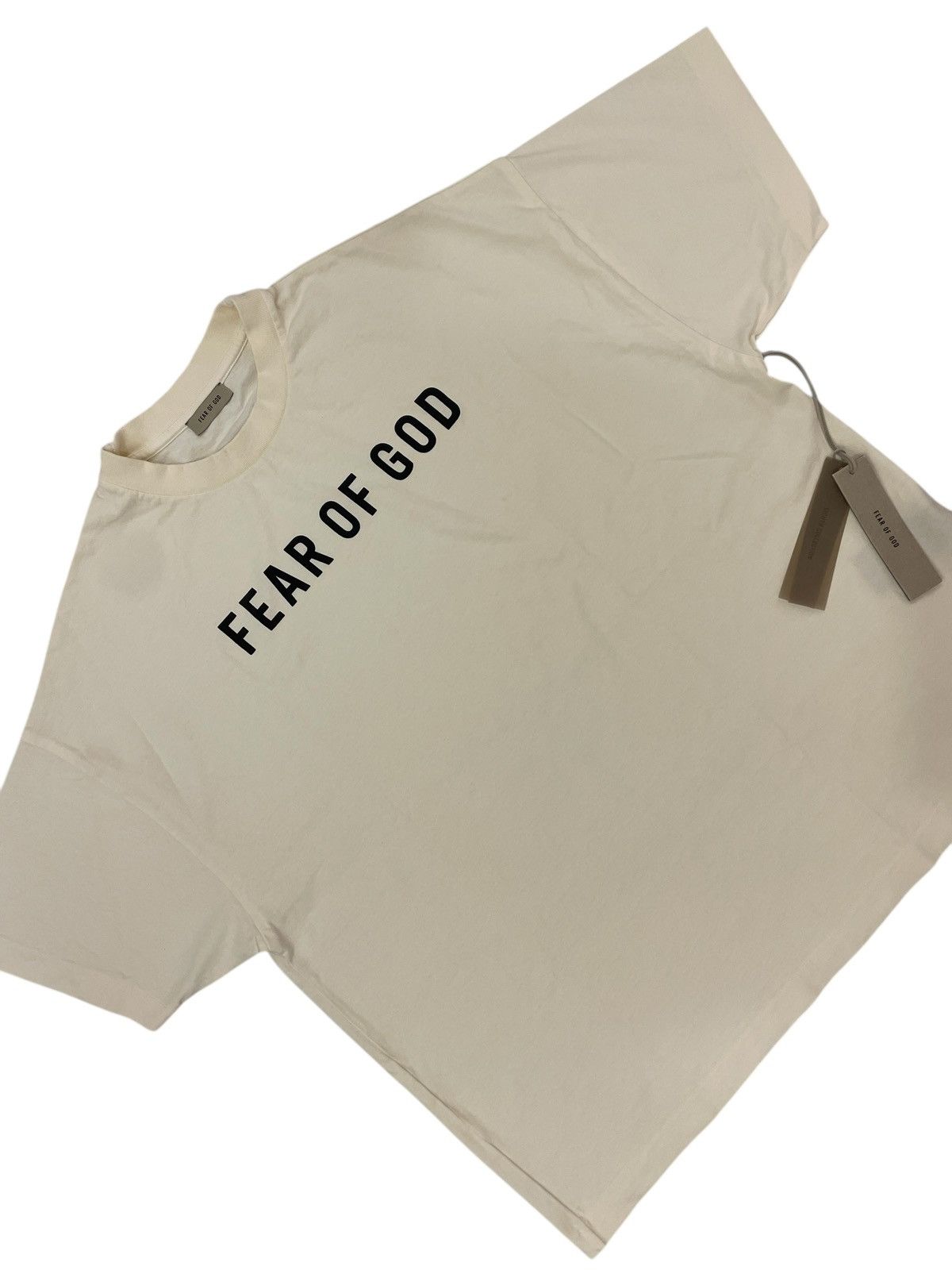 Designer × Fear of God Fear Of God logo black print oversize short sleeve tee Size US S / EU 44-46 / 1 - 3 Thumbnail