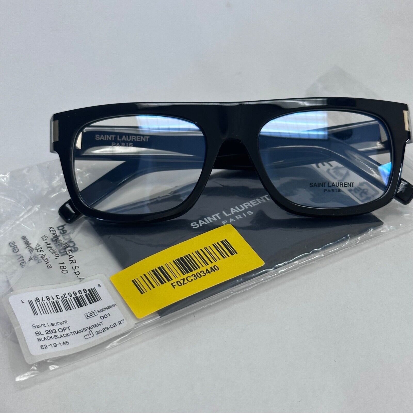 SAINT LAURENT 293 YSL SL293 Black Classic Eyeglasses 001