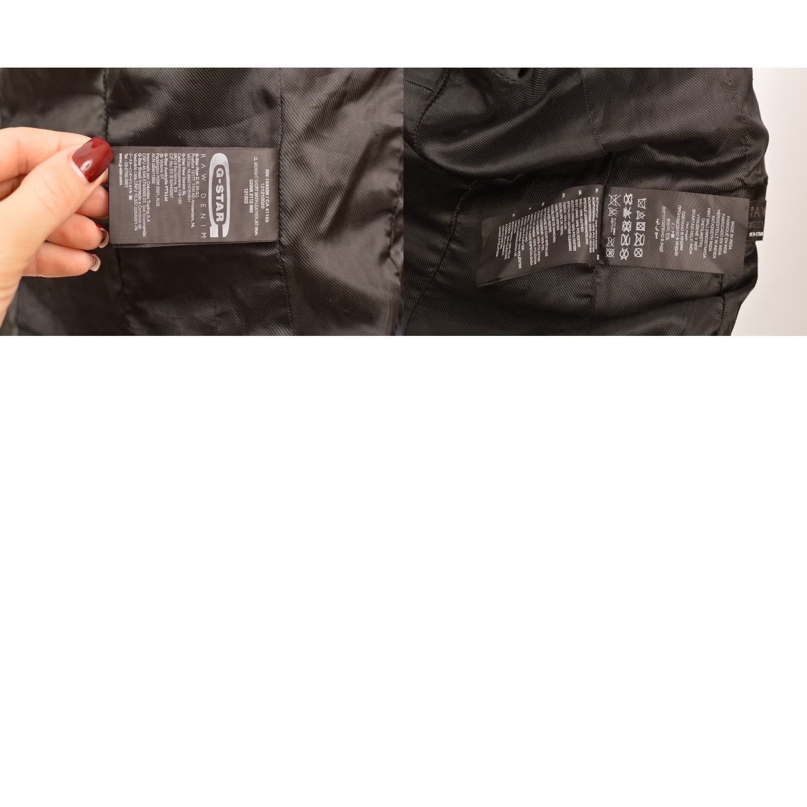 G-Star G-Star Raw CL Midnight Short Biker Leather Jacket XS Women - DDP, Black, Leather, Biker, Size XS, Vintage? Size 26" / US 2 / IT 38 - 9 Thumbnail