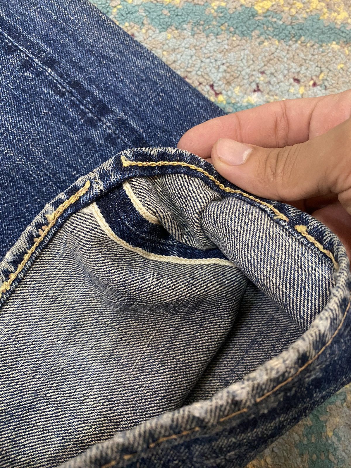 Japanese Brand × Skull Jeans by an Alchemist Rare Skull Jeans Analchemist Selvedge Jeans 29x34 Made Japan Size US 29 - 6 Thumbnail