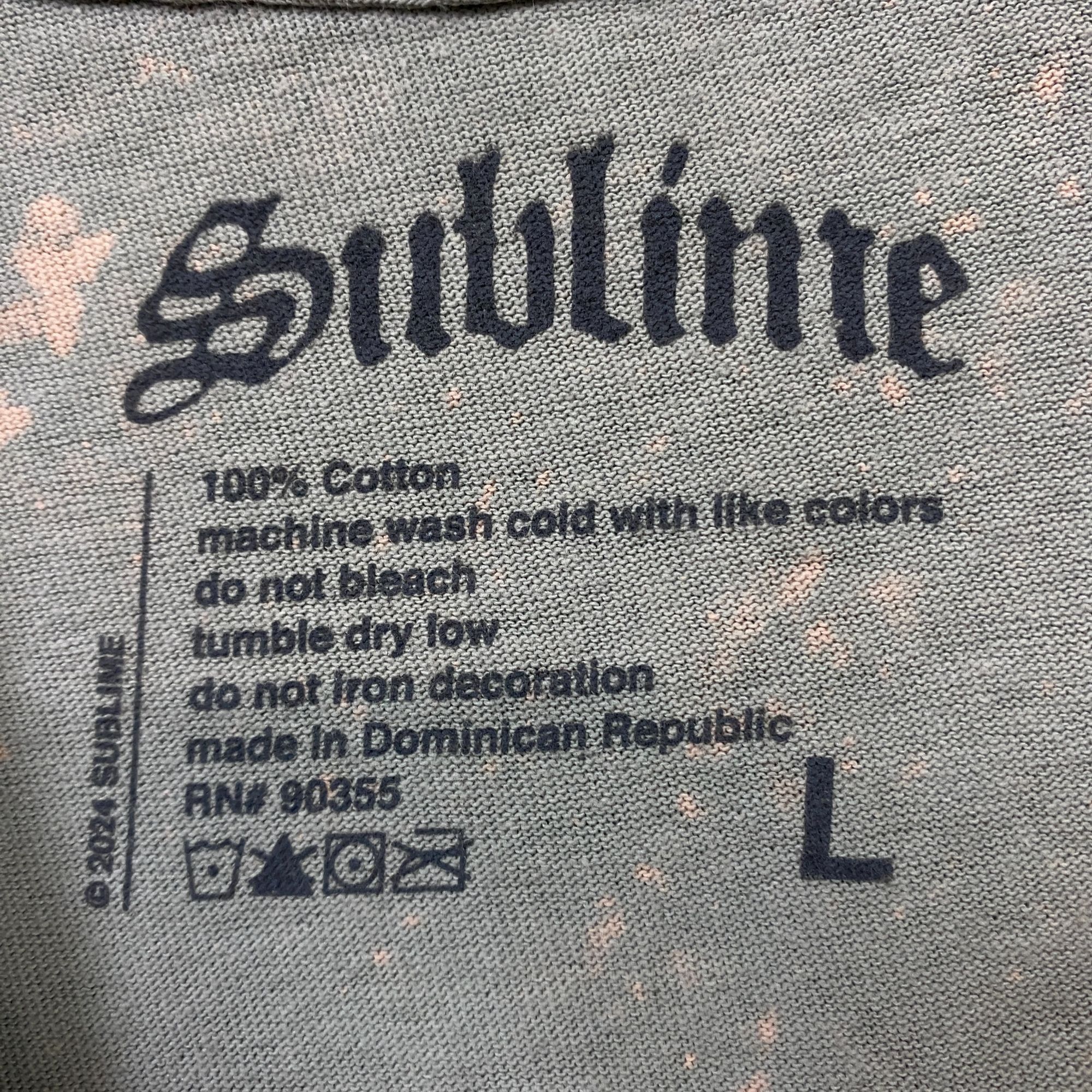 Sublime Sublime Burning Heart Rock Band Mineral Wash Tee L Size US L / EU 52-54 / 3 - 4 Thumbnail