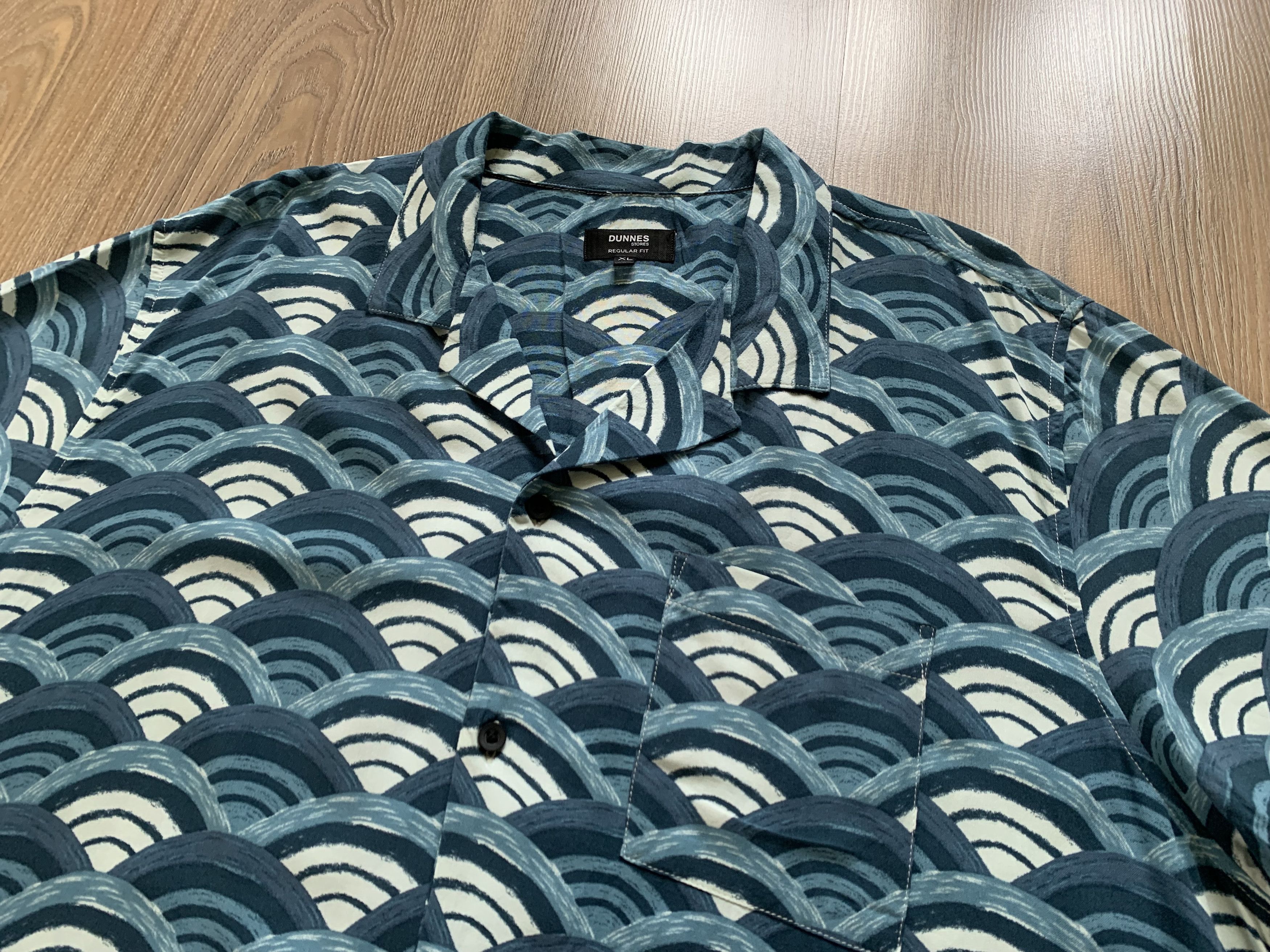 Dunnes Dunnes Regular Fit Mens Hawaiian Shirt Size US XL / EU 56 / 4 - 4 Thumbnail