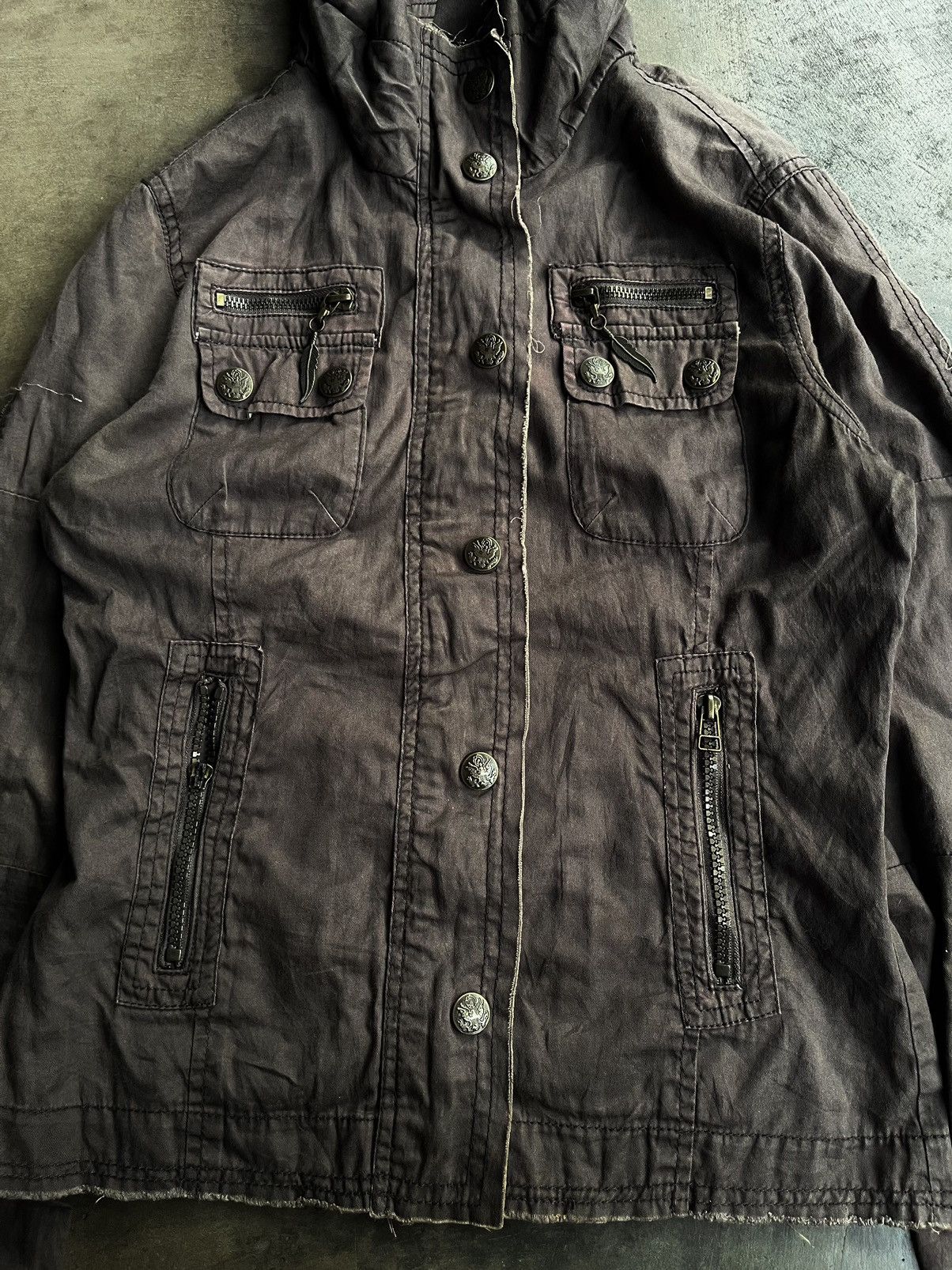 If Six Was Nine JAPANESE CORNFLAKE BONO GOA STYLE JACKET GOTHIC PUNK STYLE Size US S / EU 44-46 / 1 - 3 Thumbnail