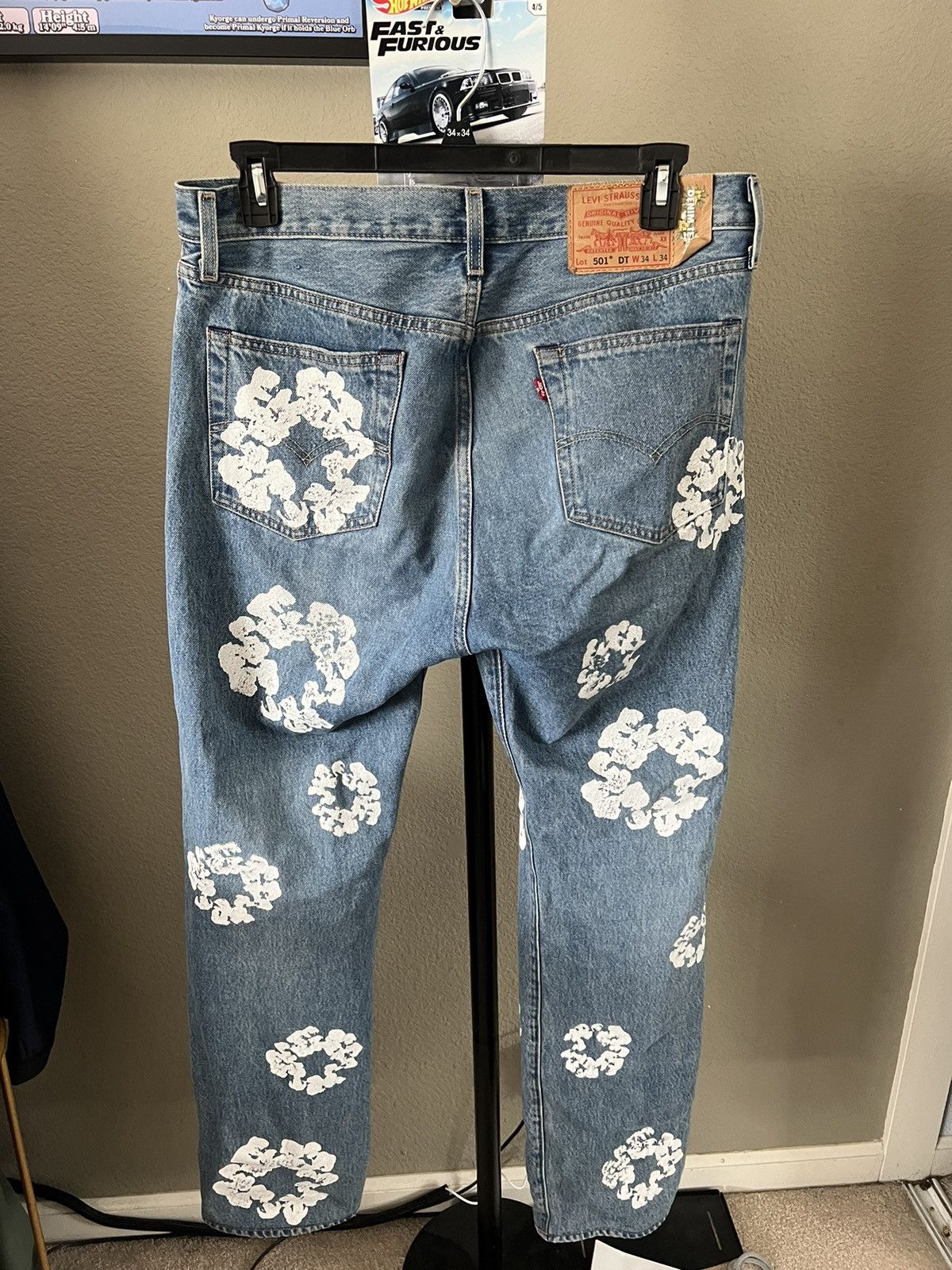 DENIM TEARS × Levi's LEVIS 501 DENIM TEARS COTTON WREATH DENIM Size US 34 / EU 50 - 2 Thumbnail