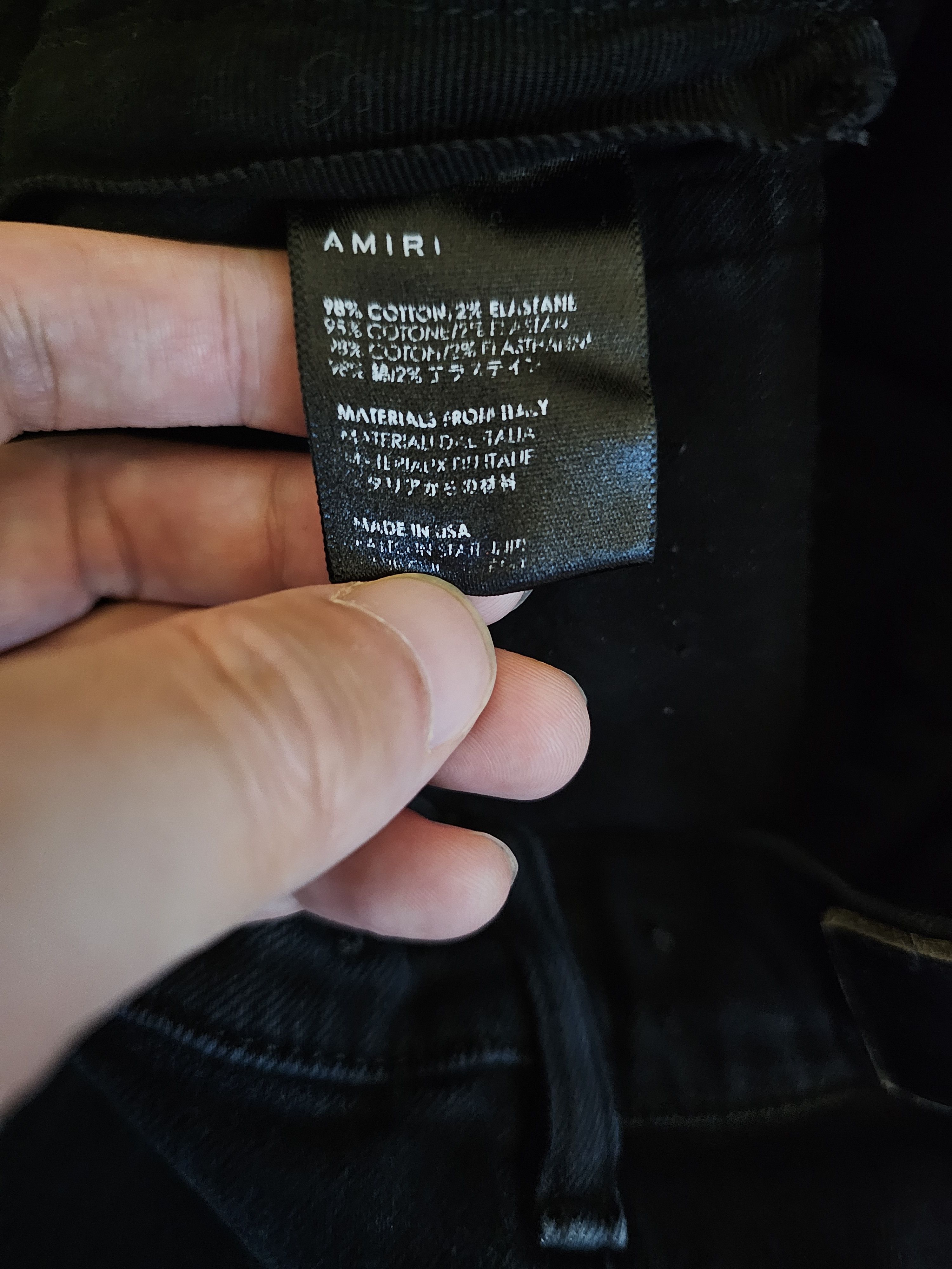Amiri Amiri Men's Rip Jeans Size 31 Size US 31 - 6 Thumbnail