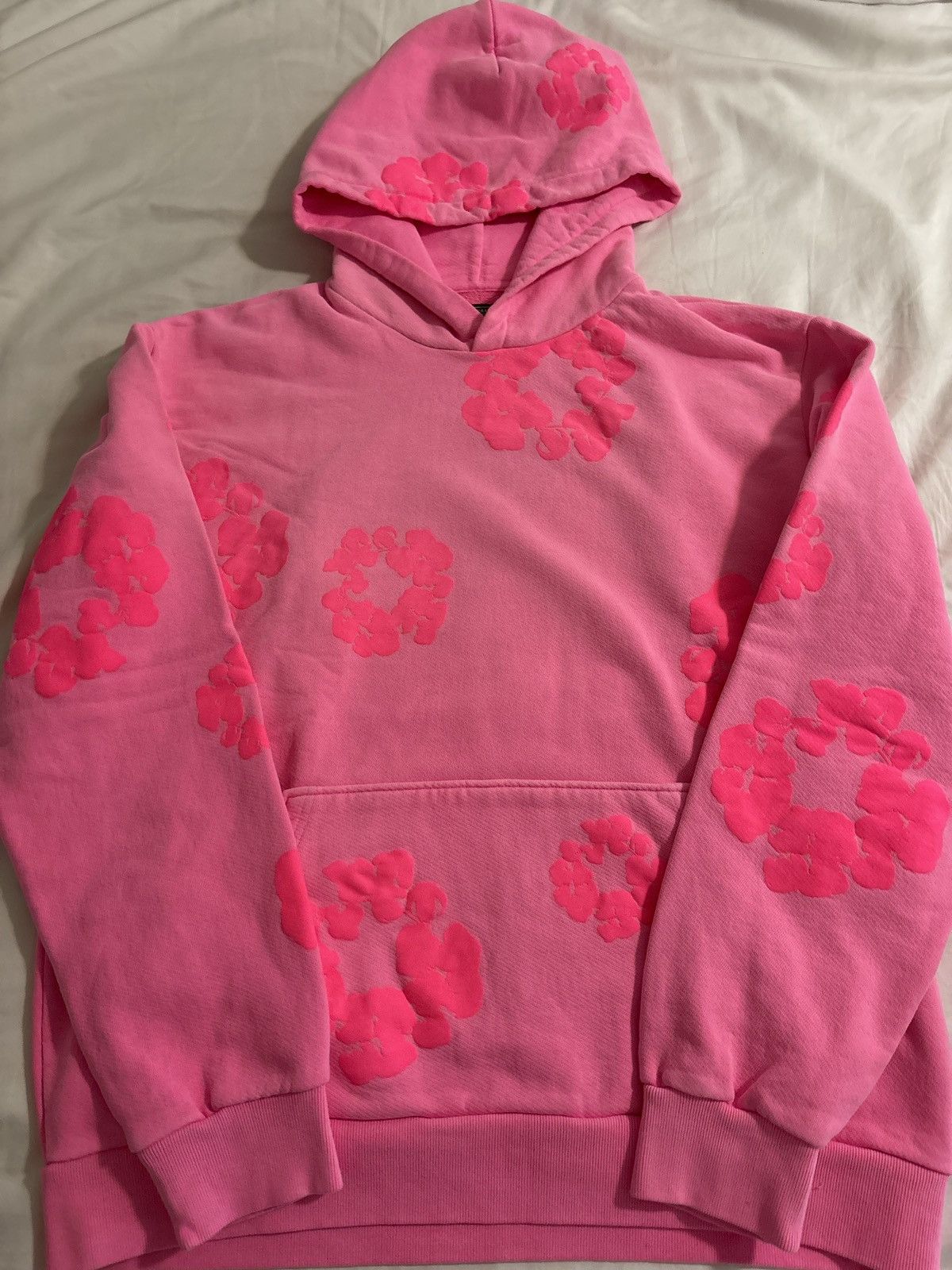 DENIM TEARS Denim Tears Pink Mono Wreath Hoodie | Grailed