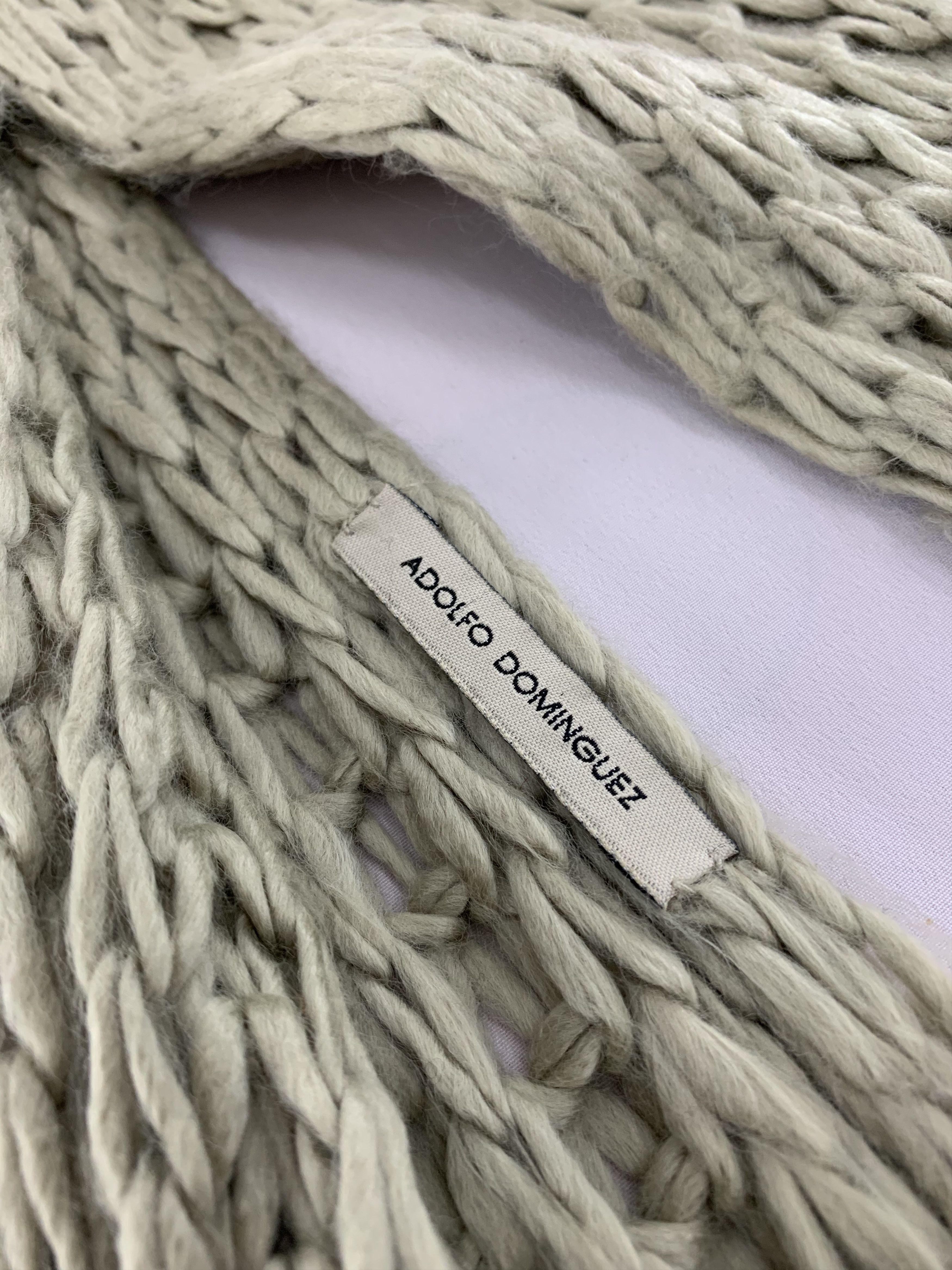 Adolfo Dominguez Adolfo Dominguez Scarf Wool Muffler Neck Wrap BL5195 Size ONE SIZE - 4 Thumbnail