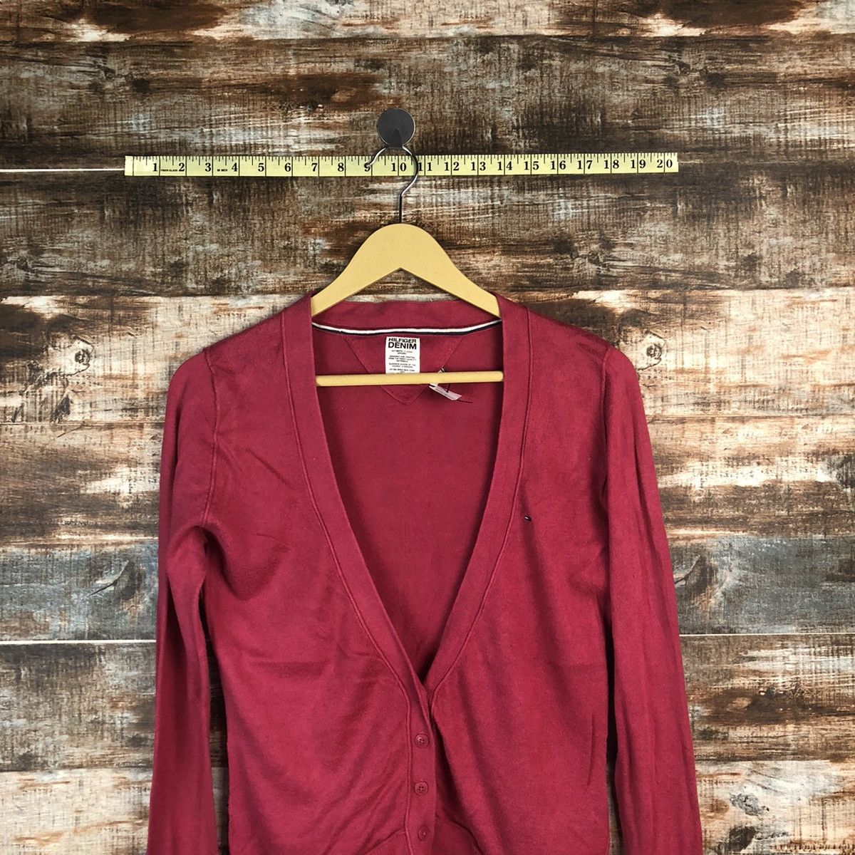 Tommy Hilfiger Hilfiger Denim Pink Cardigan Knitwear #A1876 Size M / US 6-8 / IT 42-44 - 2 Thumbnail