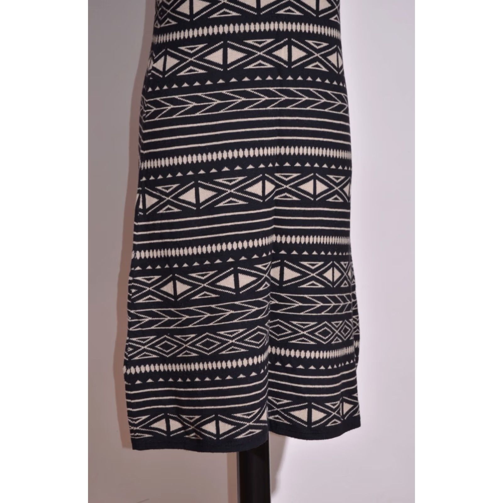 Vintage Gudrun Sjoden Women's Dress Short Sleeve A-Line Cotton Aztec Print Size M Size 32" / US 10 / IT 46 - 3 Thumbnail