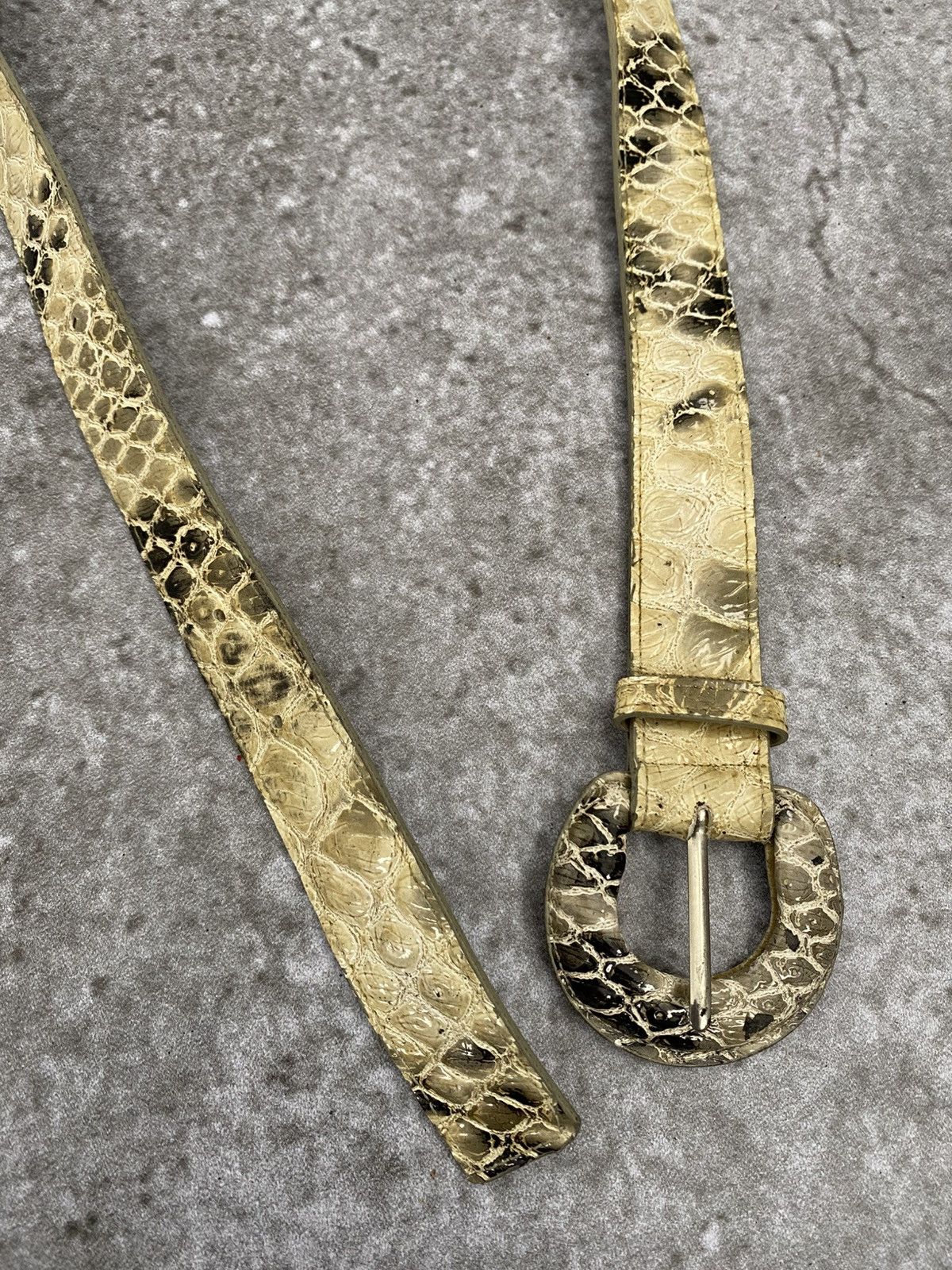 If Six Was Nine Snakeskin pattern belt Size ONE SIZE - 2 Thumbnail