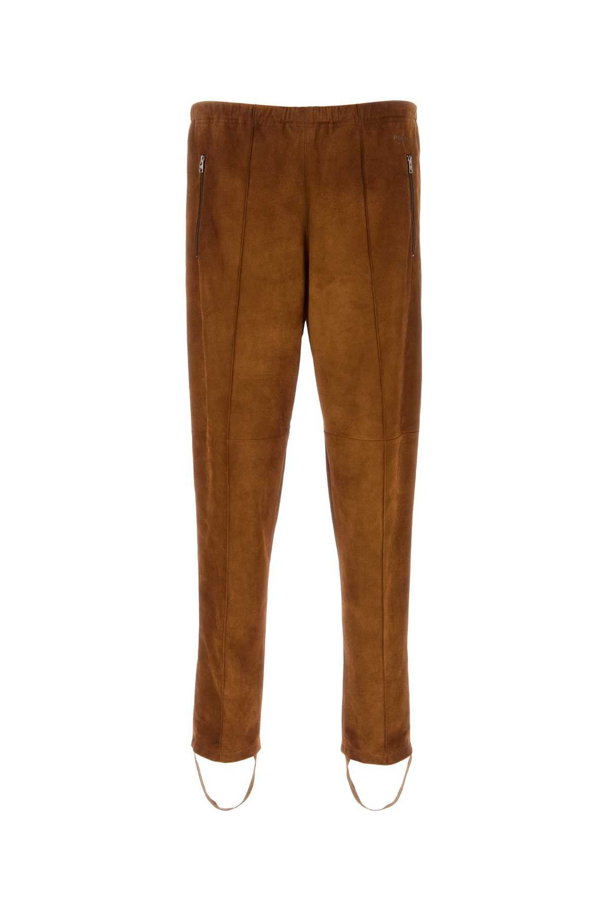 Prada Caramel Suede Pant Size US XL / EU 56 / 4 - 1 Thumbnail