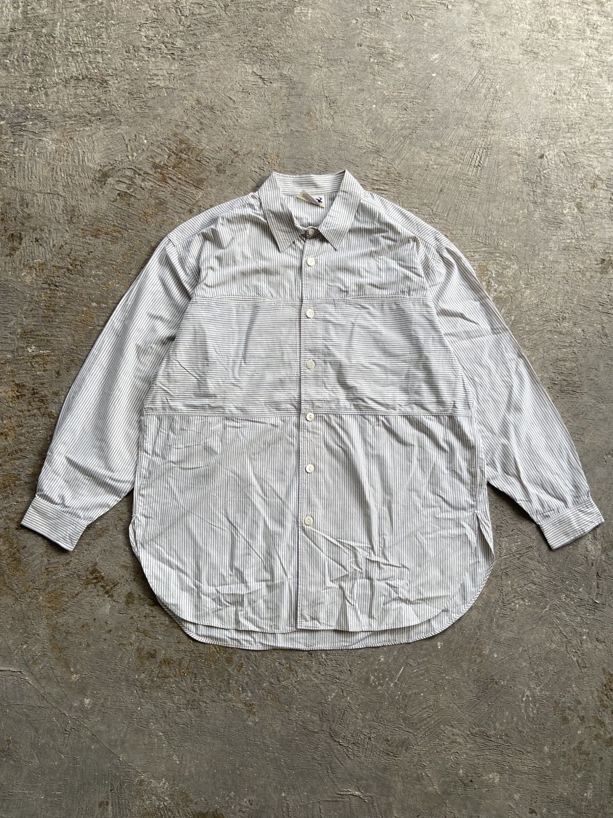 Hai Sporting Gear 1990s Hai Sporting Gear - Stripe Double Pocket Long Shirt Size US XL / EU 56 / 4 - 1 Thumbnail