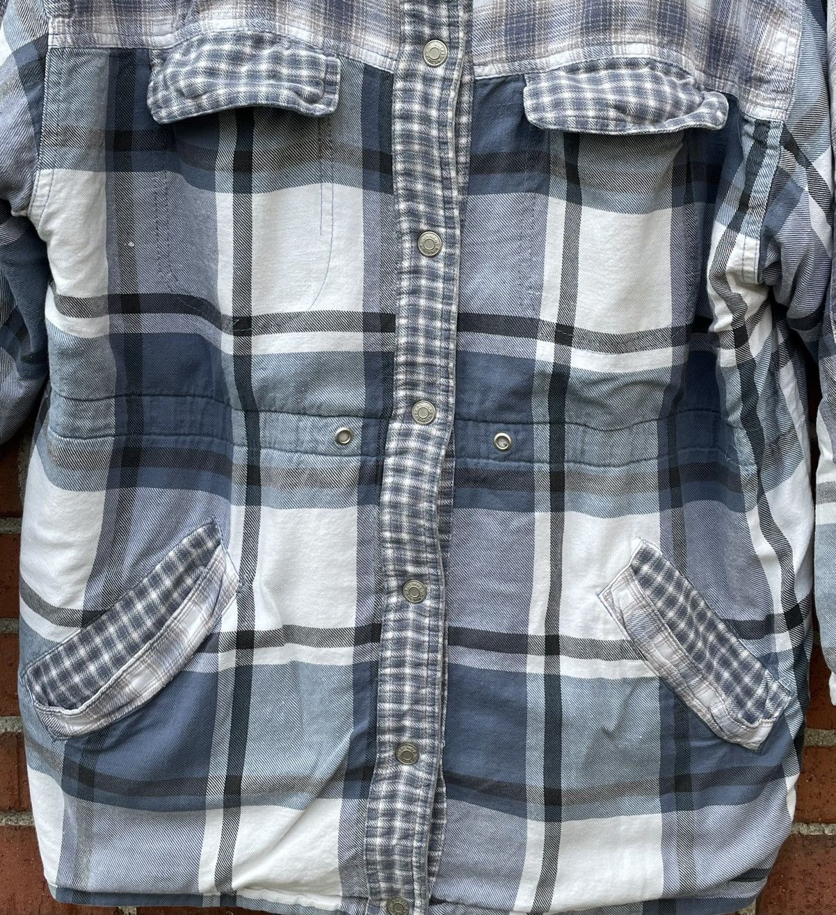 Vintage Vintage Current Seen Jacket Men XL Blue Reversible Plaid Size US XL / EU 56 / 4 - 3 Thumbnail