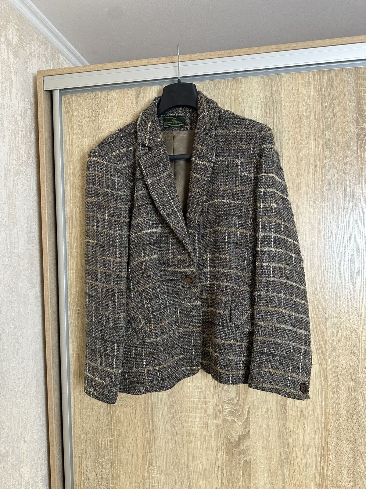 Vintage 🔥 Gianfranco Corneli Tweed Jacket Blazer Chanel Styled Size L / US 10 / IT 46 - 1 Thumbnail