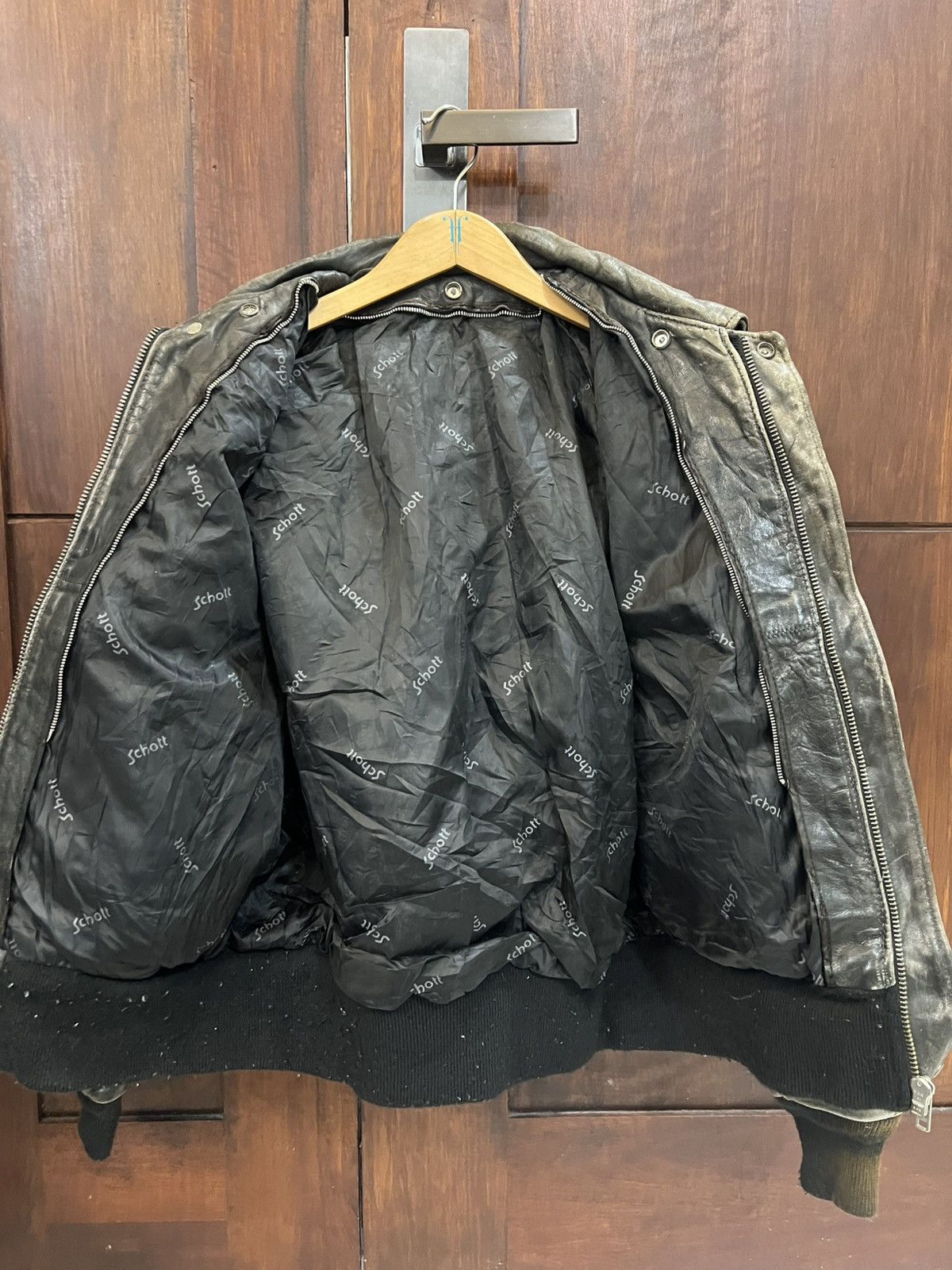 Schott Vintage Schott Genuine Leather Jacket Size US L / EU 52-54 / 3 - 11 Thumbnail