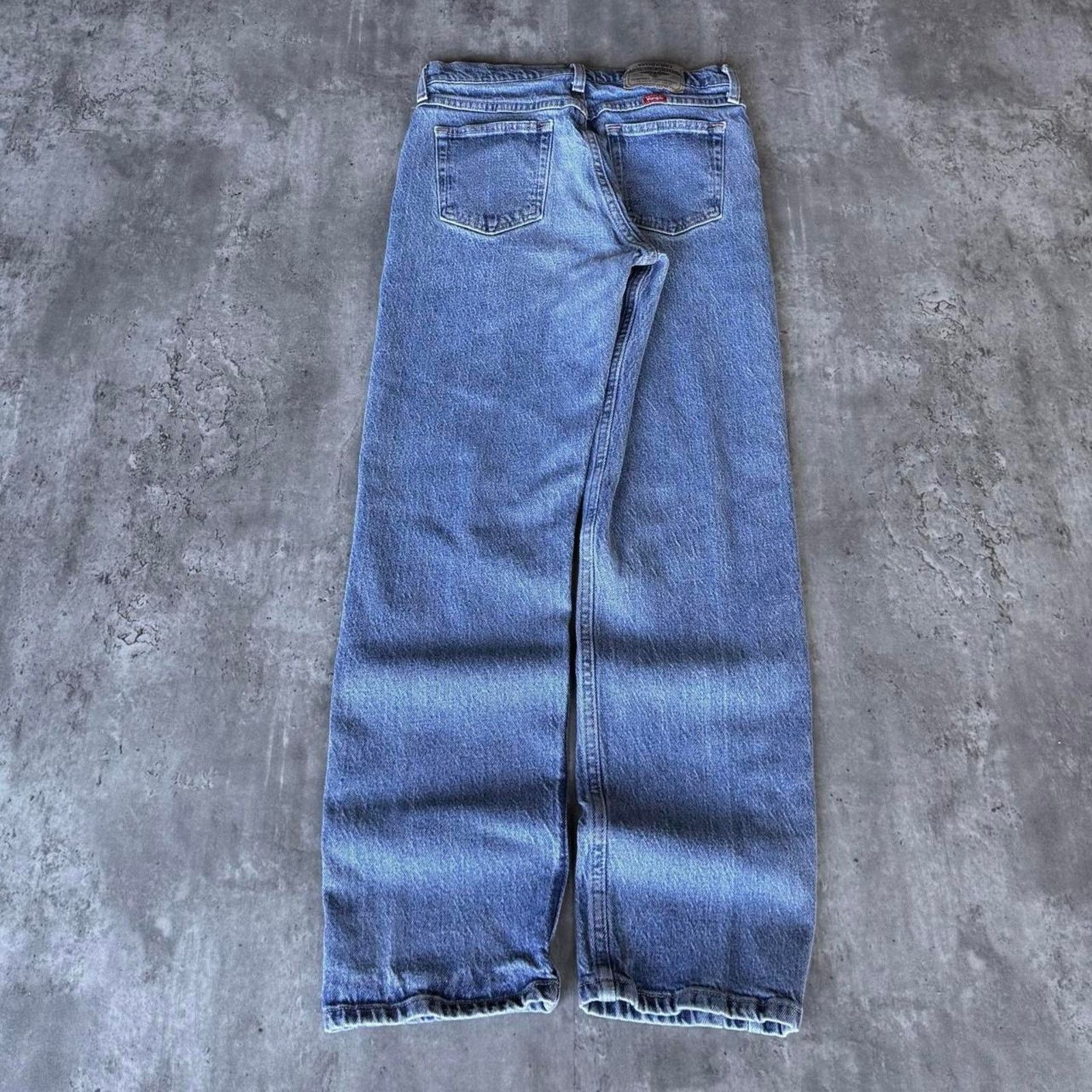 Vintage × Wrangler Vintage Y2K Blue Denim Essential Wrangler Denim Jeans Size US 28 / EU 44 - 2 Thumbnail