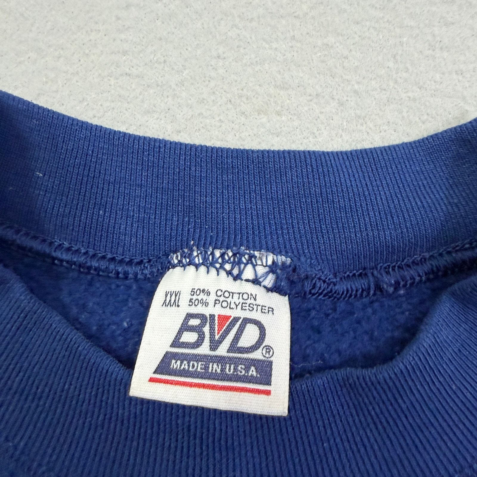 Vintage Vintage BVD Sweatshirt Men's 3XL Blue Crewneck Pullover 90s Size US XXL / EU 58 / 5 - 5 Thumbnail