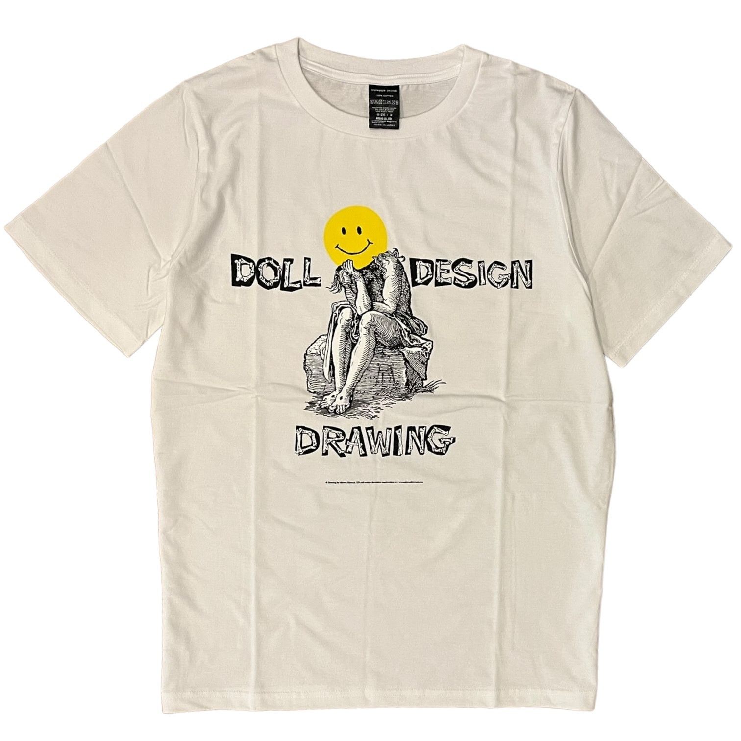 Number (N)ine Number (N)ine Smile Doll Design Drawing Tshirt BI2NT024 Size US M / EU 48-50 / 2 - 2 Thumbnail