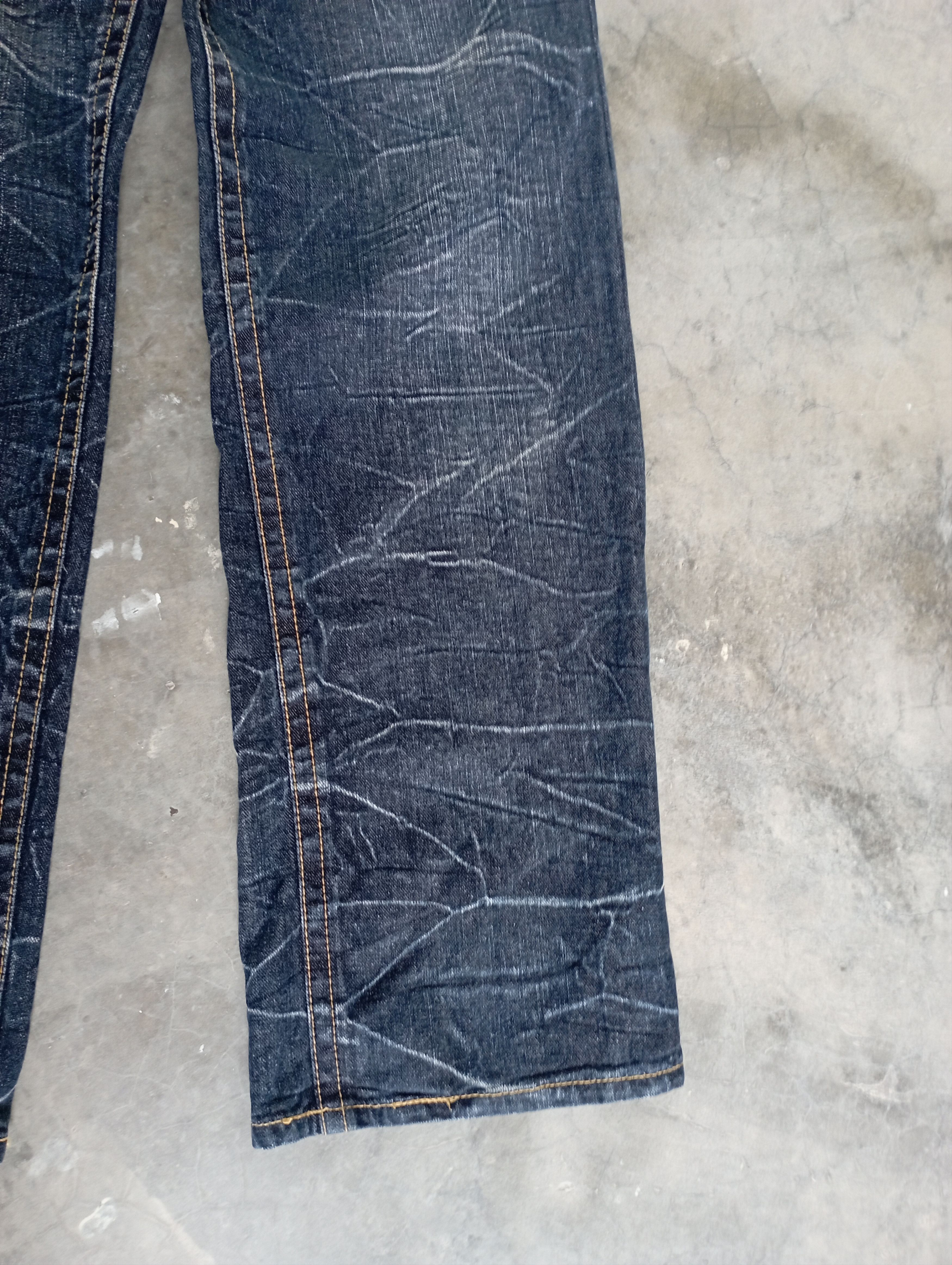 Fragment Design Crazy Lightning Wash Japanese Brand Black Line Jeans Size US 30 / EU 46 - 3 Thumbnail