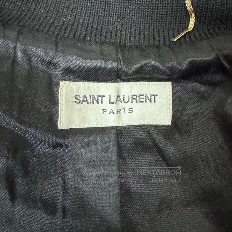 Saint Laurent Paris Saint Laurent Paris Black Baseball Jacket i Size XS / US 0-2 / IT 36-38 - 7 Thumbnail