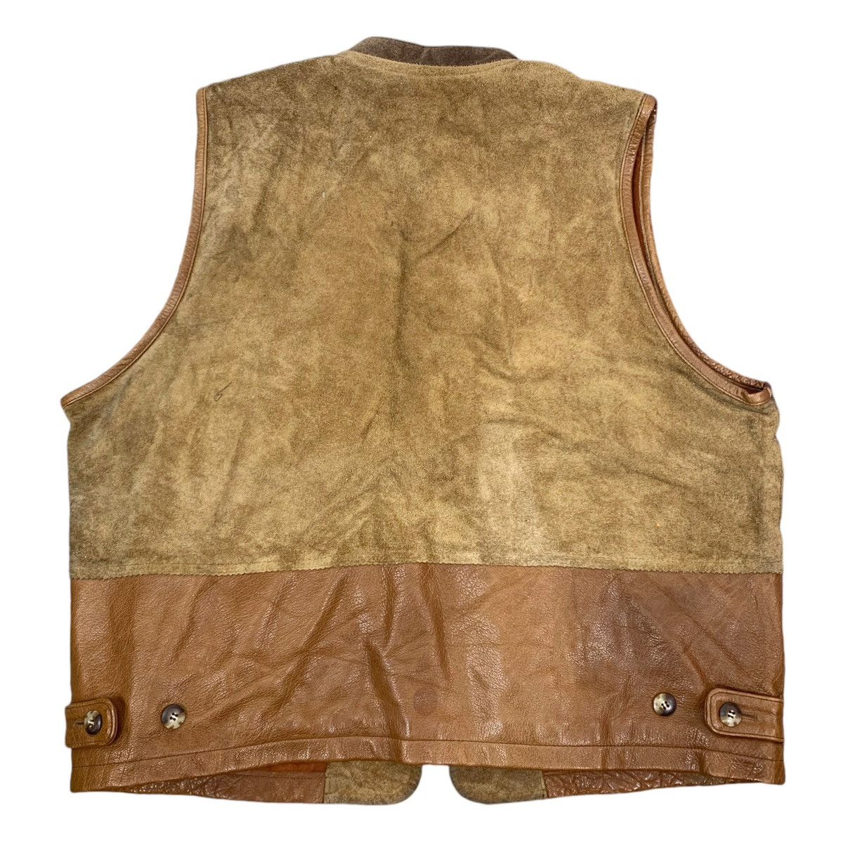 Designer × Genuine Leather VINTAGE INTERMEZO SUEDE LEATHER VEST JACKET Size US M / EU 48-50 / 2 - 6 Thumbnail