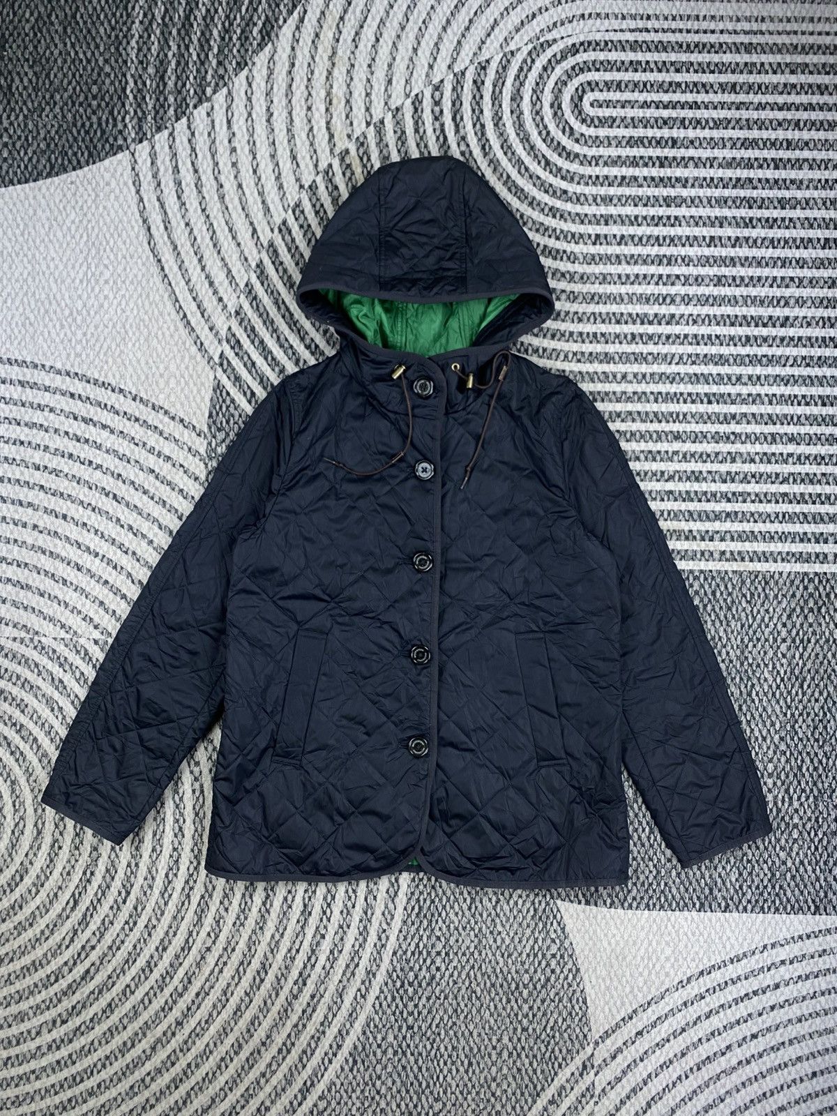 Mackintosh Vtg Mackintosh Philosophy Quilted Lining Green Hooded Jacket Size US S / EU 44-46 / 1 - 1 Thumbnail