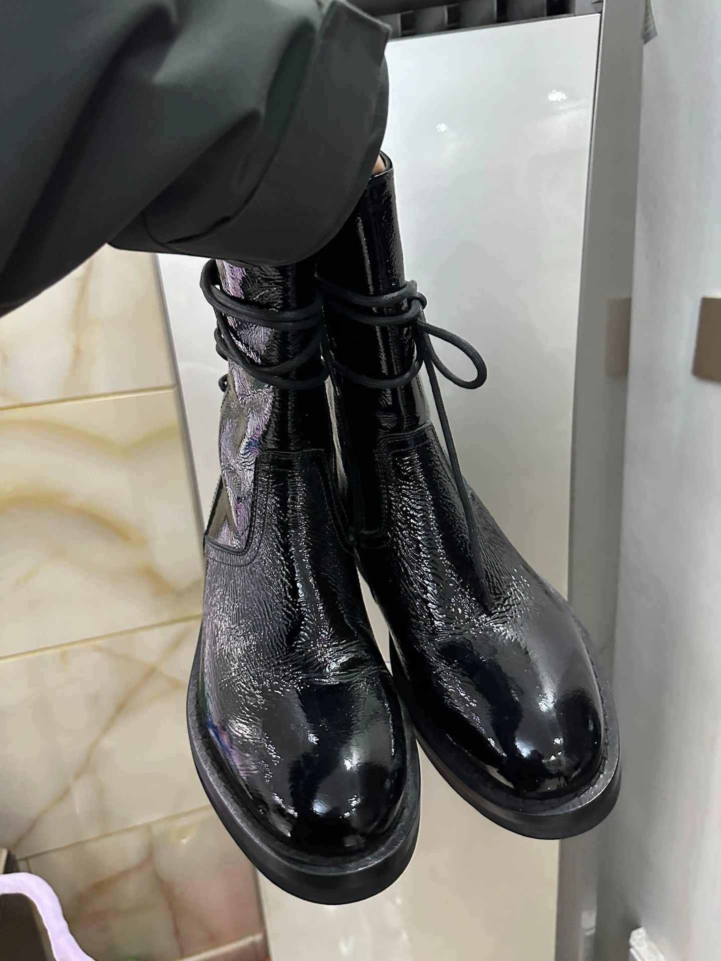 Ann Demeulemeester Ann demeulemeester lace-up ankle boots Size US 6.5 / IT 36.5 - 2 Thumbnail