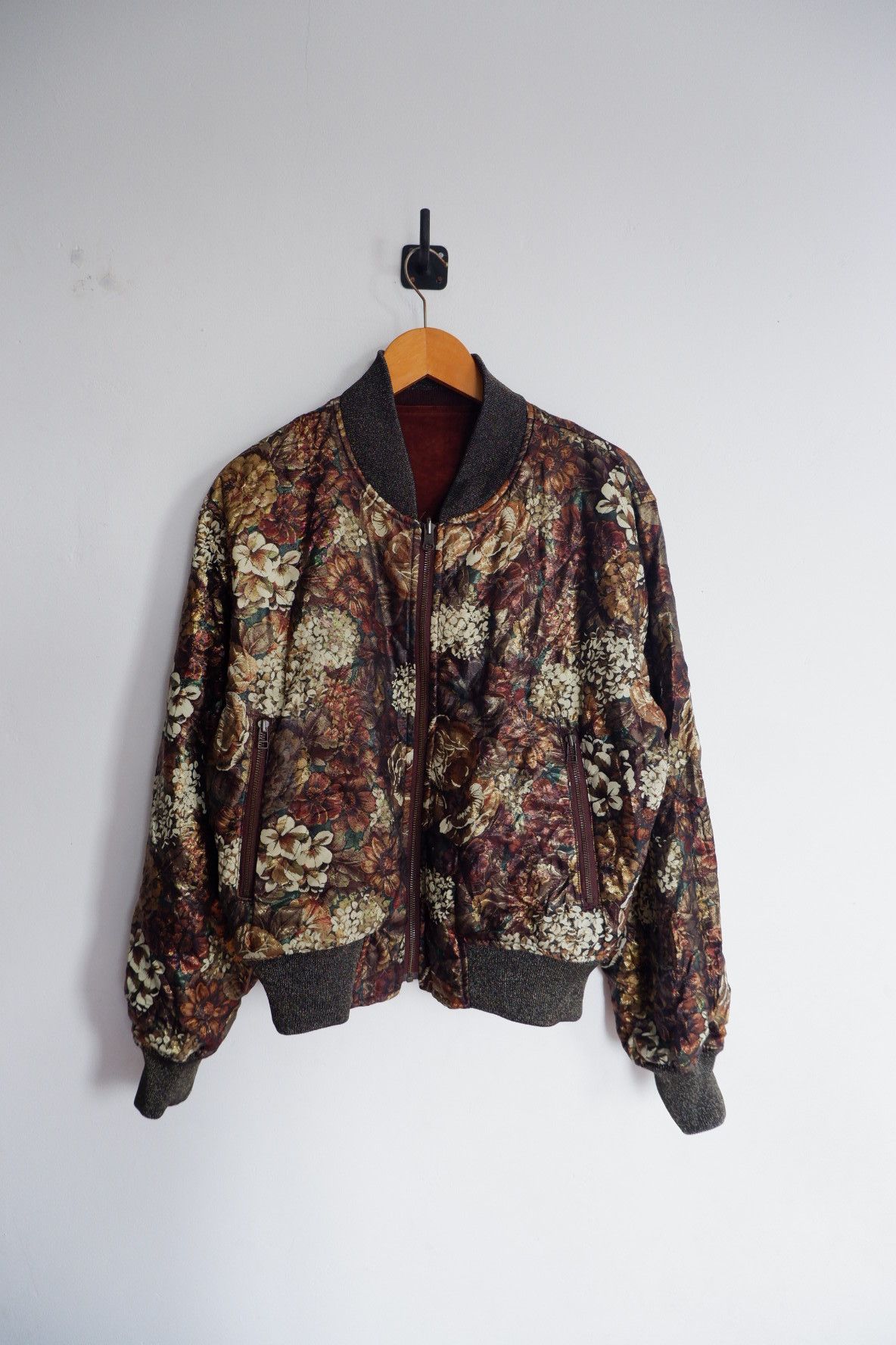 Yoshiyuki Konishi Vintage Yoshiyuki Konishi Reversible Velour Jacquard Bomber Size US M / EU 48-50 / 2 - 6 Thumbnail