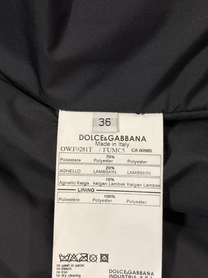 Dolce & Gabbana FW2009 Dolce & Gabbana Hybrid Nylon Shearling Black Jacket Size XS / US 0-2 / IT 36-38 - 10 Thumbnail