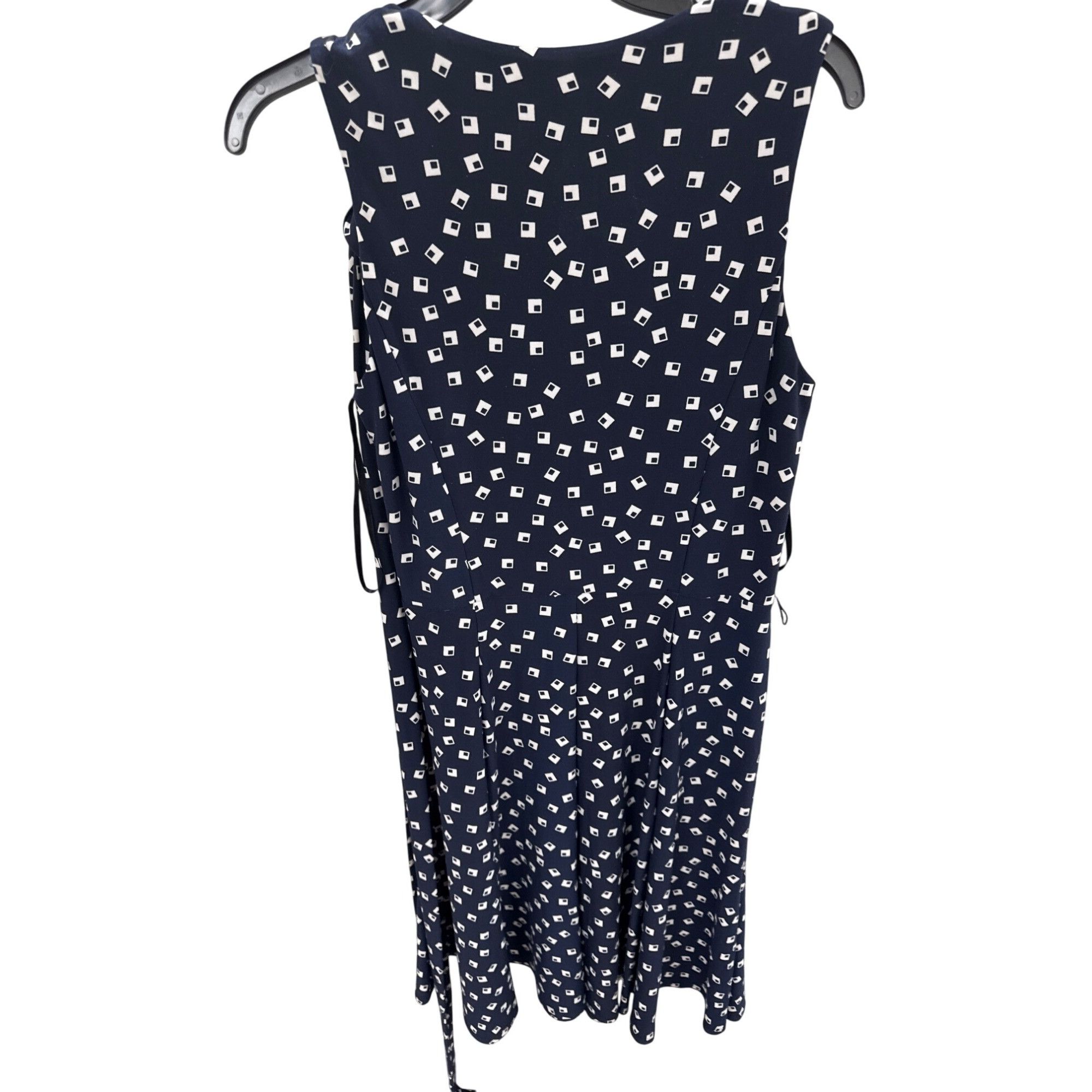 Lauren Ralph Lauren Lauren Ralph Lauren Womens Navy & White Geometric Print Slee Size L / US 10 / IT 46 - 5 Thumbnail